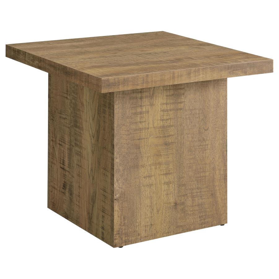 Devar Square Engineered Wood End Table Mango