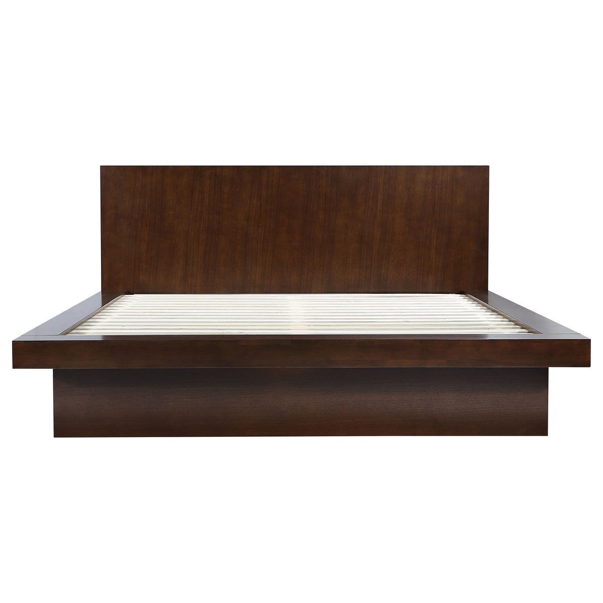 Jessica LED Platform Bed Eastern King Cappuccino