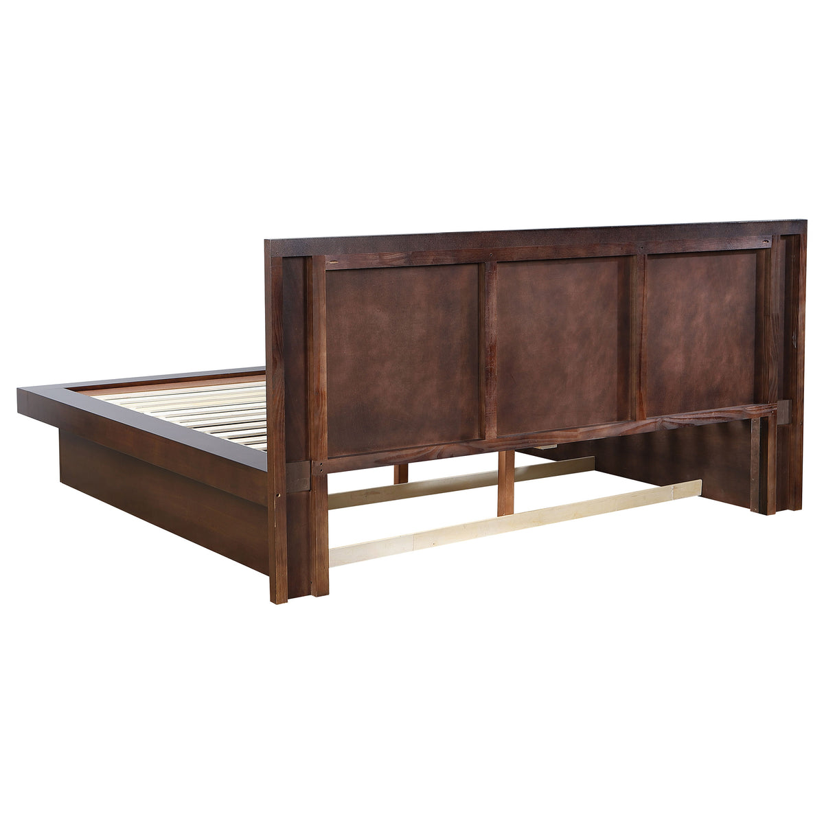 Jessica LED Platform Bed Eastern King Cappuccino