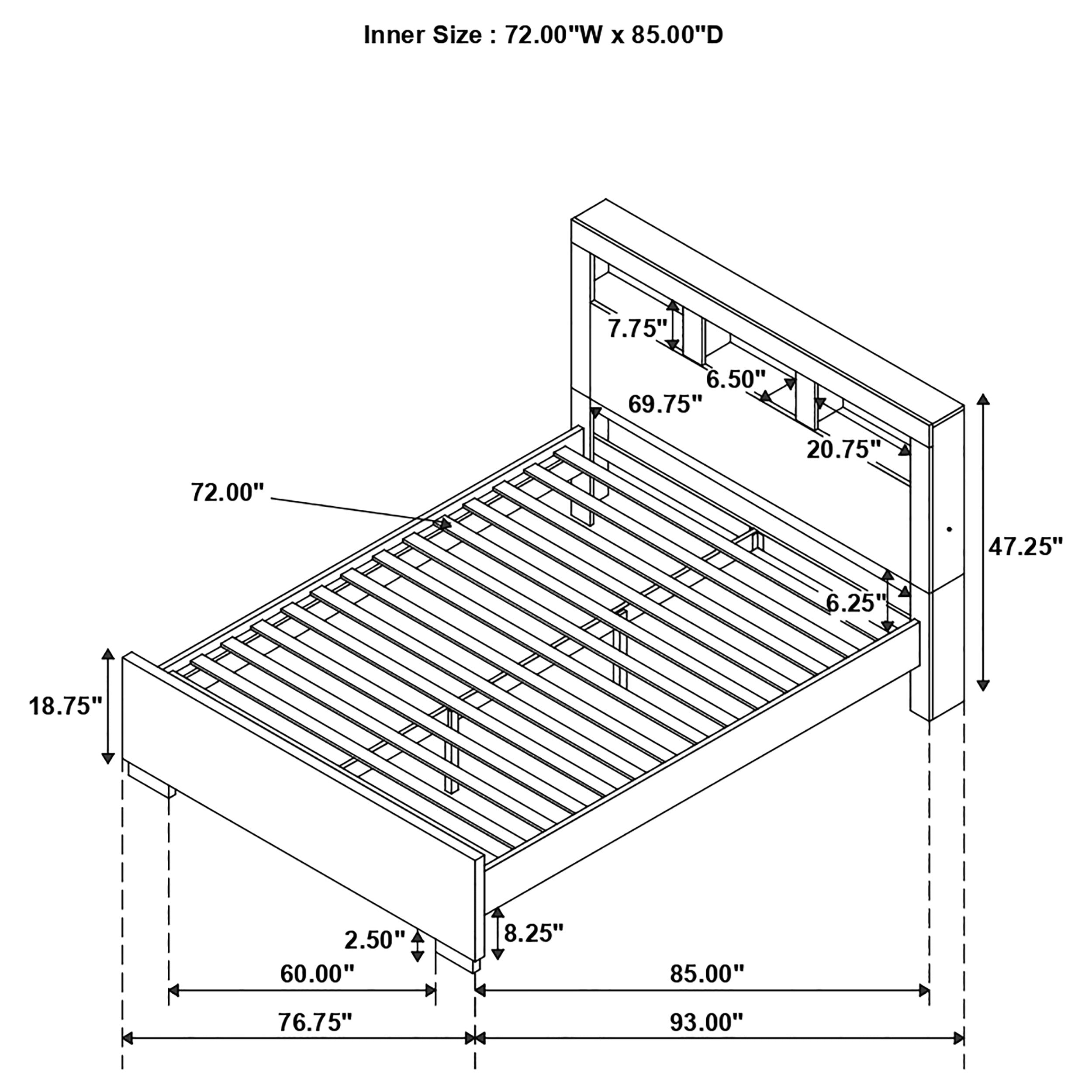 Jessica Bedroom Set (Bookcase Bed)