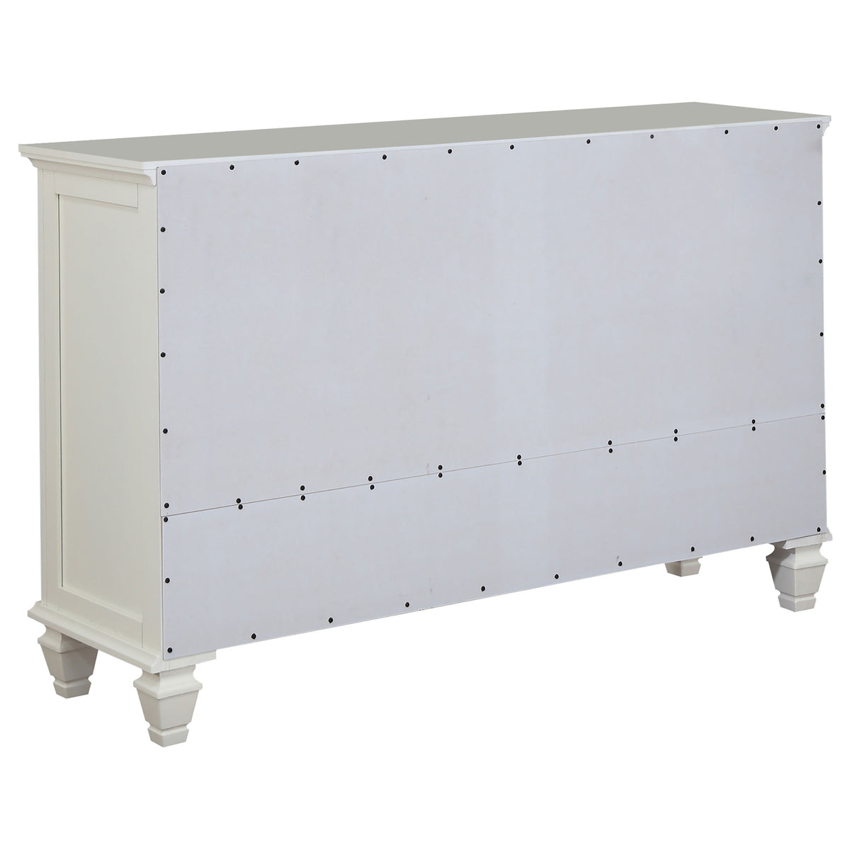 Sandy Beach 4-piece Queen Bedroom Set with Panel Bed Cream White
