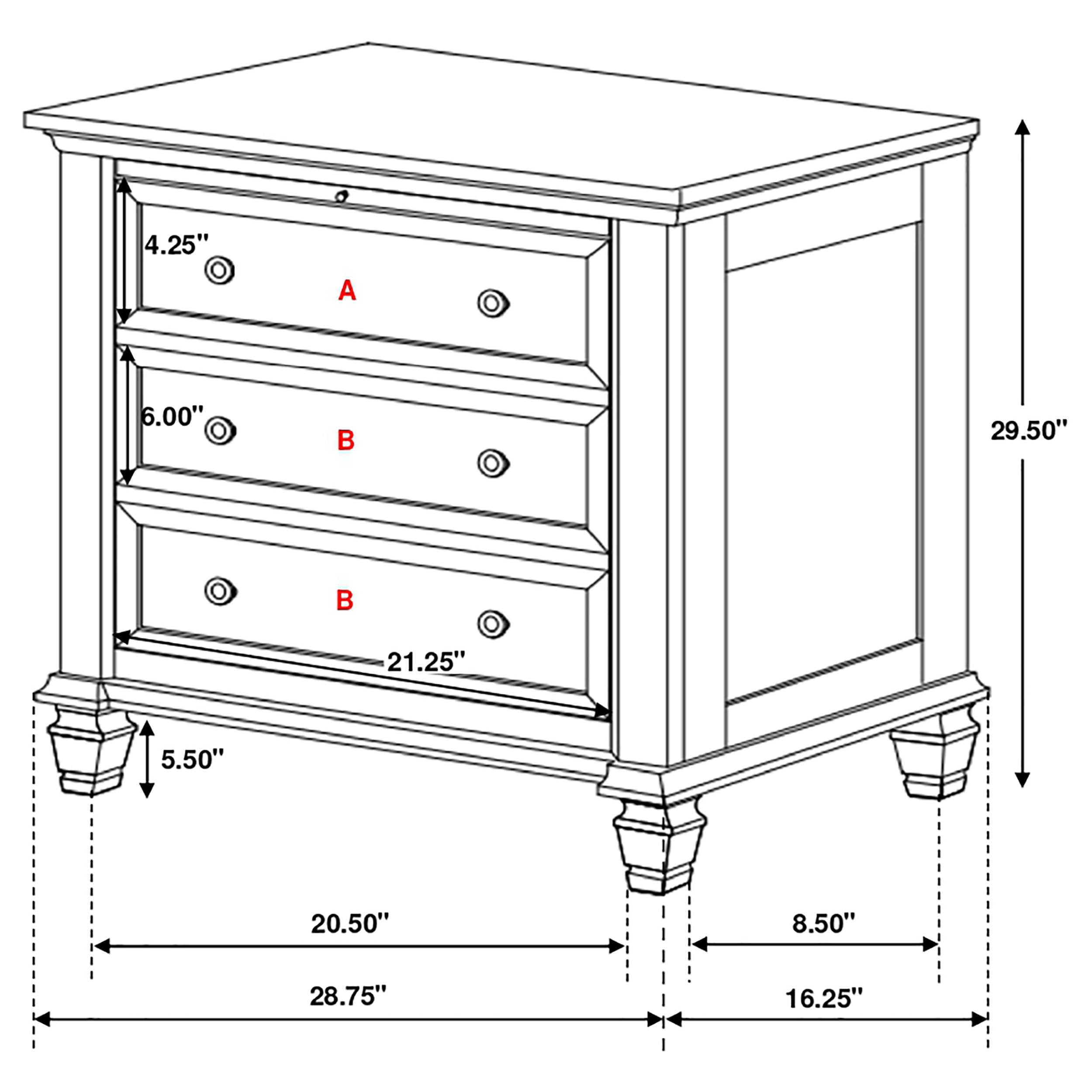 Sandy Beach Bedroom Set (Storage Bed)