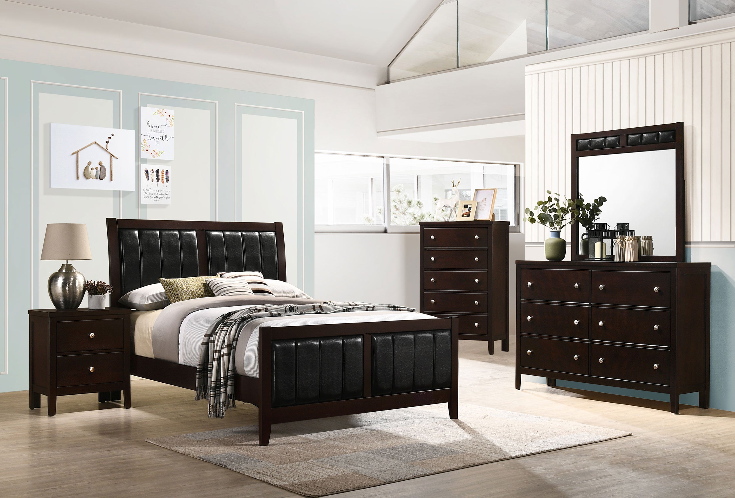 Carlton Wood Panel Bed