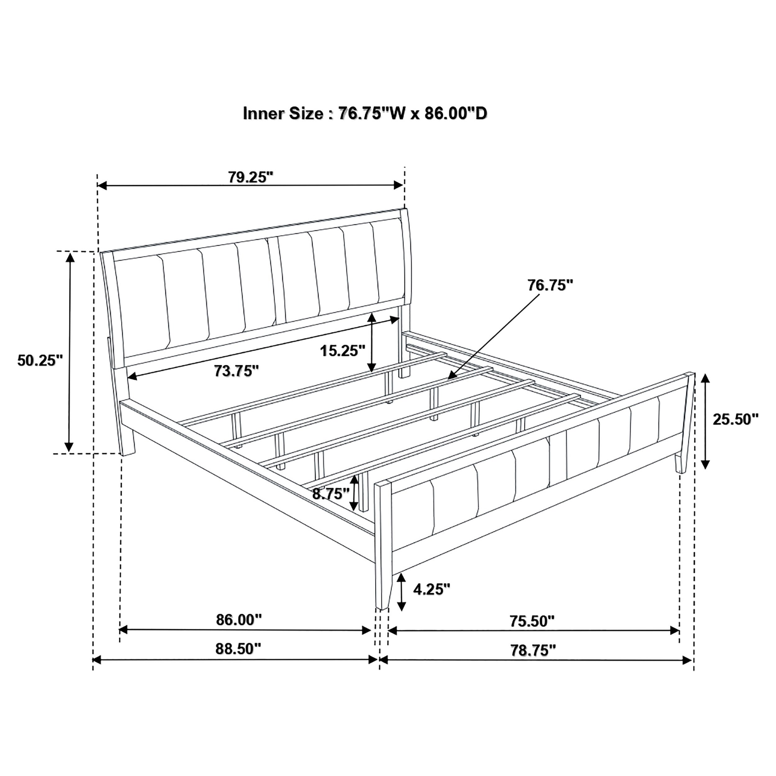 Carlton Wood Panel Bed