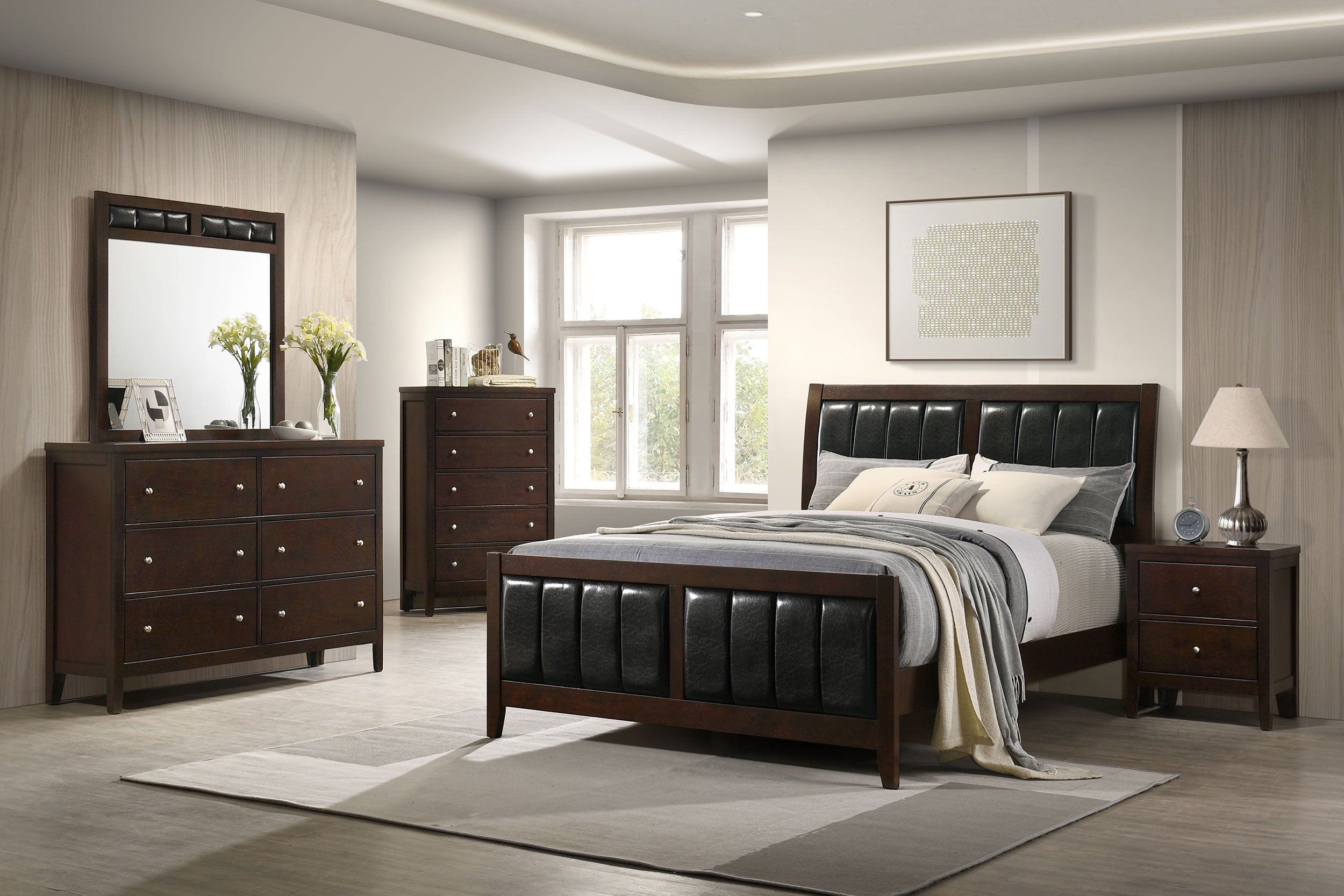 Carlton Wood Panel Bed