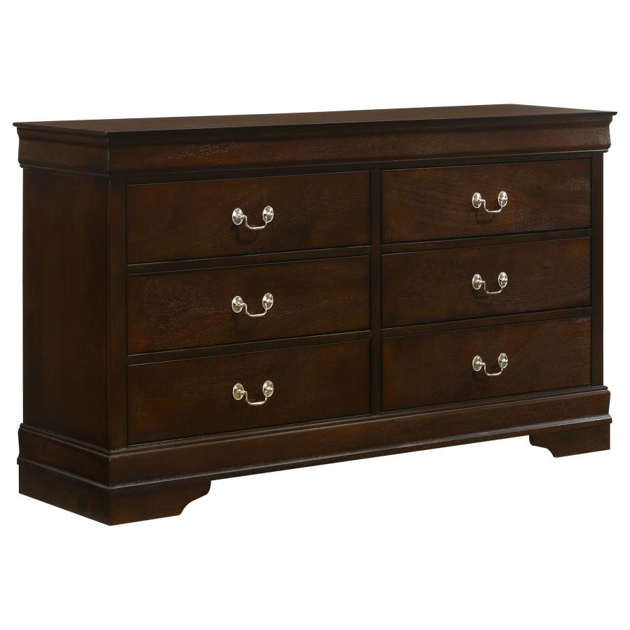Louis Philippe 5-piece Eastern King Bedroom Set In Cappuccino