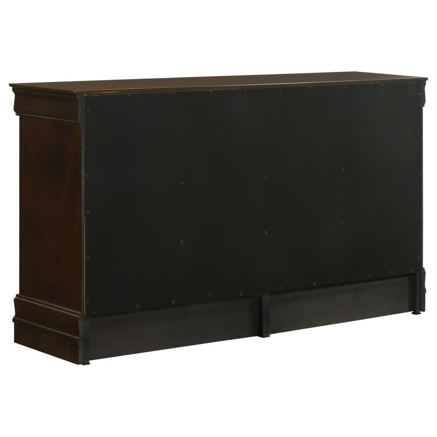 Louis Philippe 4-piece Eastern King Bedroom Set In  Cappuccino
