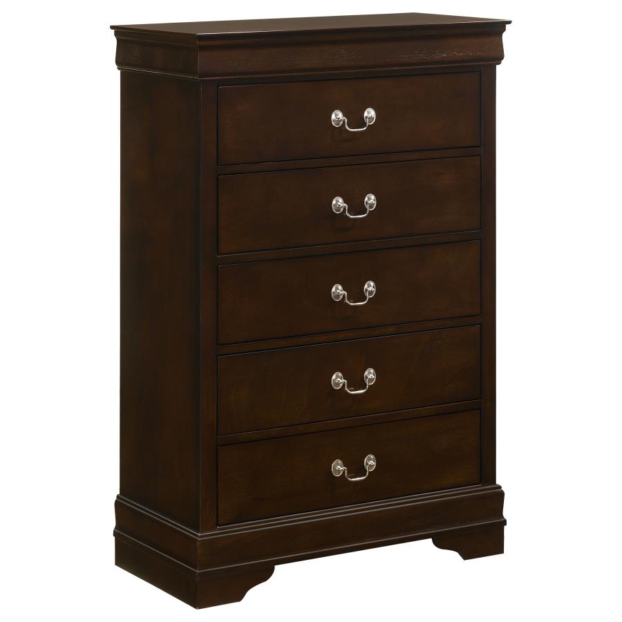 Louis Philippe 5-piece Eastern King Bedroom Set In Cappuccino