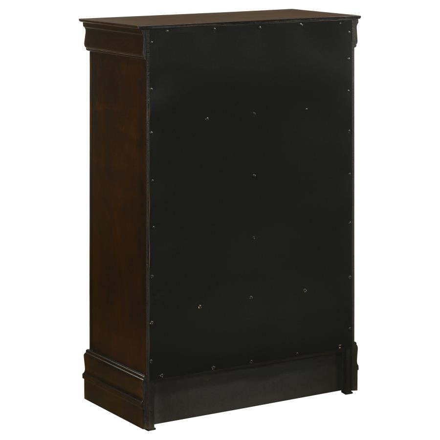 Louis Philippe 5-piece Eastern King Bedroom Set In Cappuccino