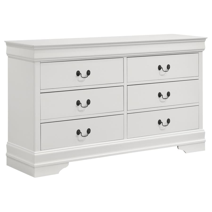 Louis Philippe 5-piece Queen Bedroom Set In White