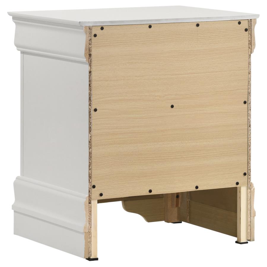 Louis Philippe 5-piece Queen Bedroom Set In White