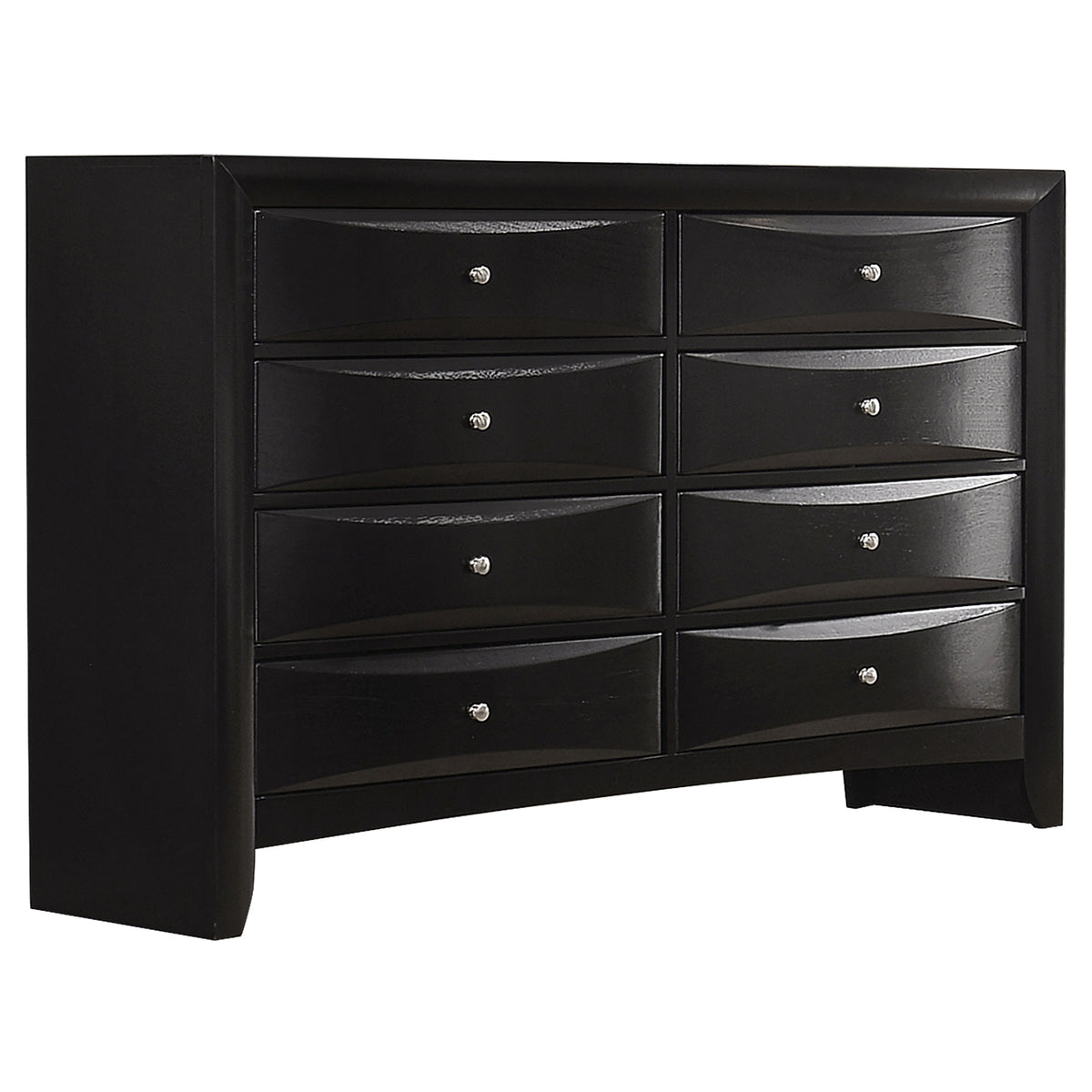Briana 4-piece Eastern King Bedroom Set with Bookcase Storage Bed Black