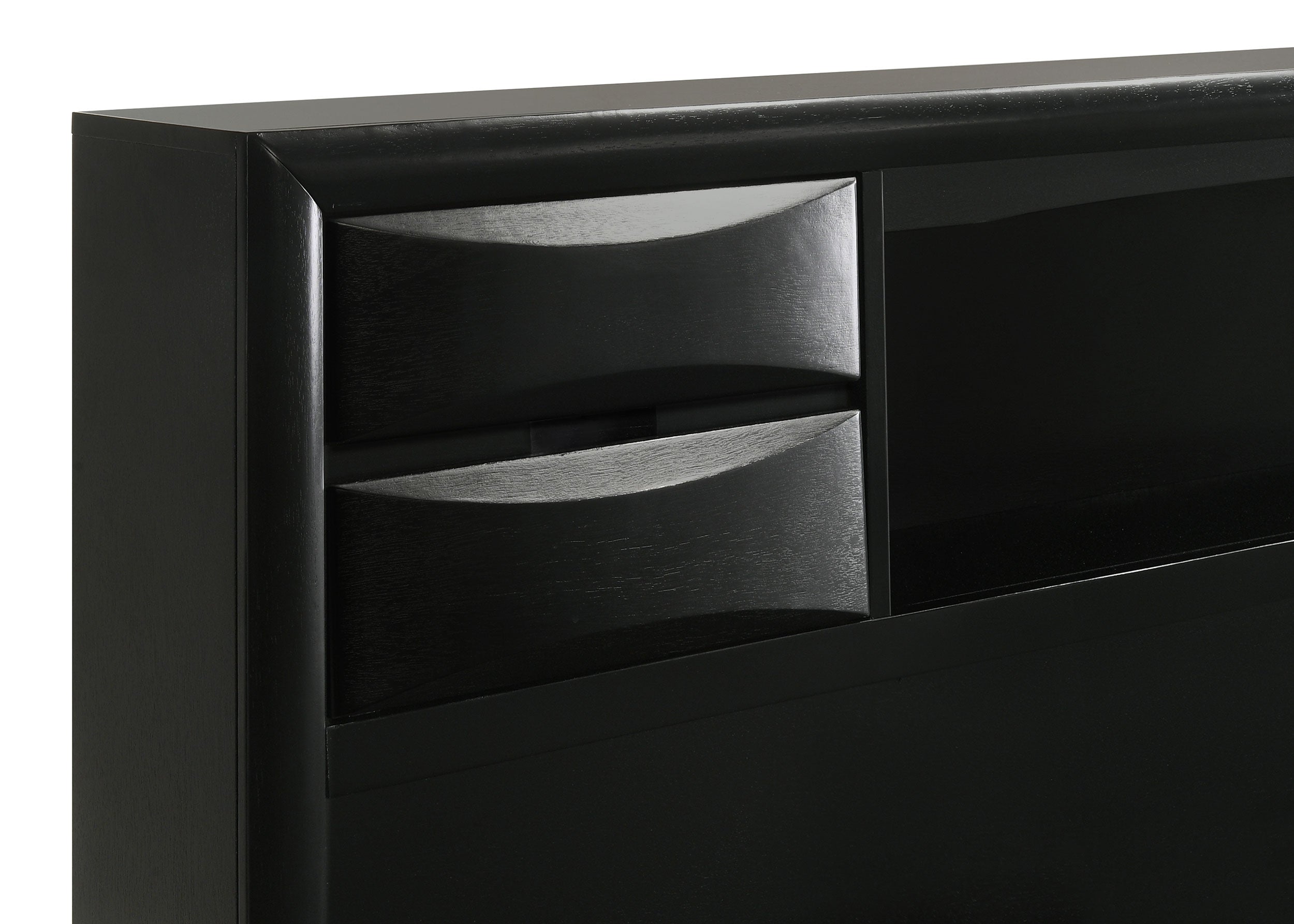 Briana Wood Bookcase Storage Bed
