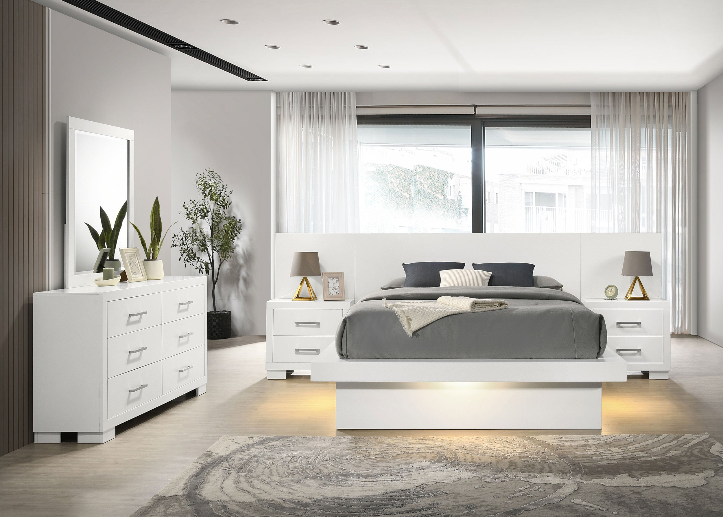 Jessica Wall Panel Bedroom Set