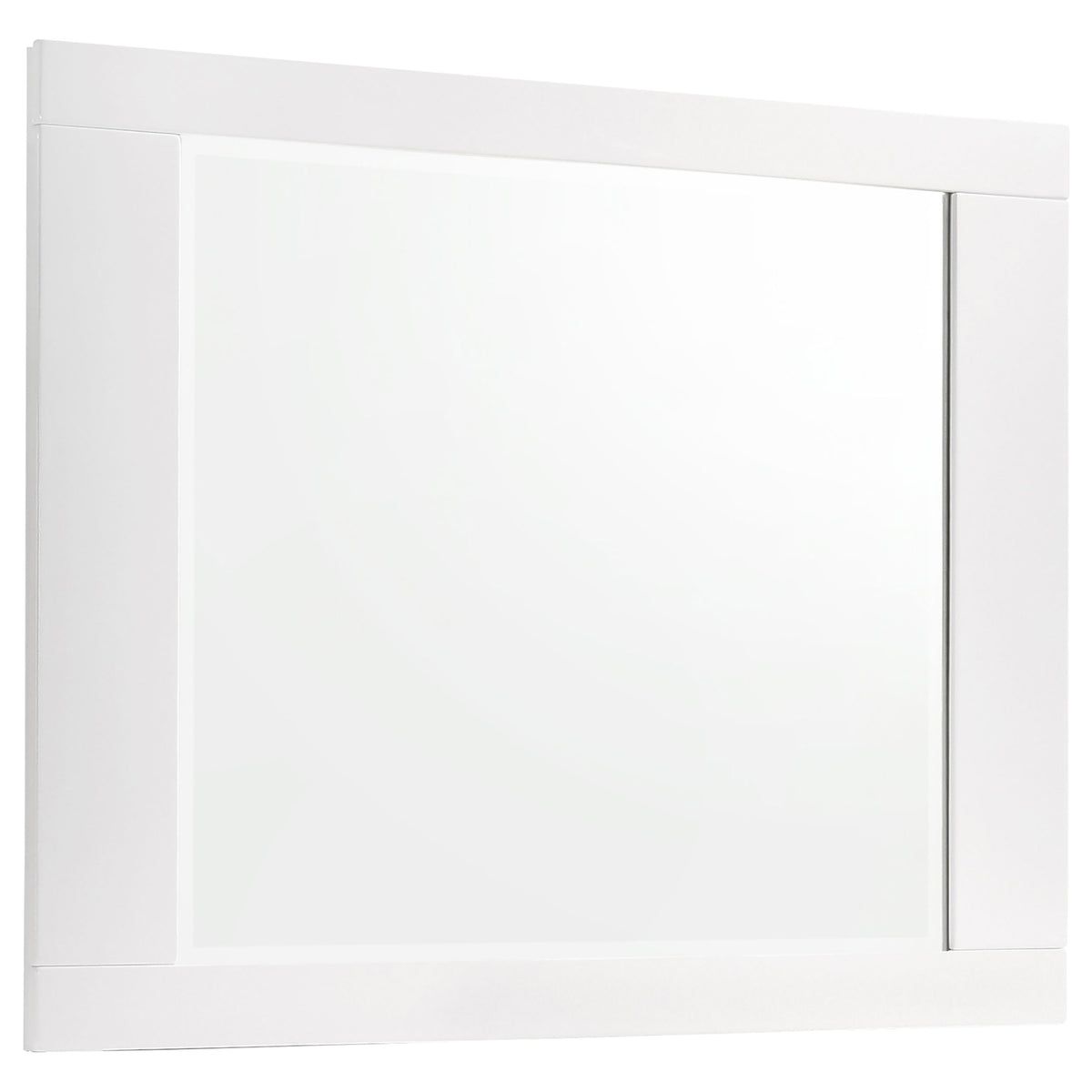Felicity 4-piece Full Bedroom Set with LED Panel Bed White High Gloss