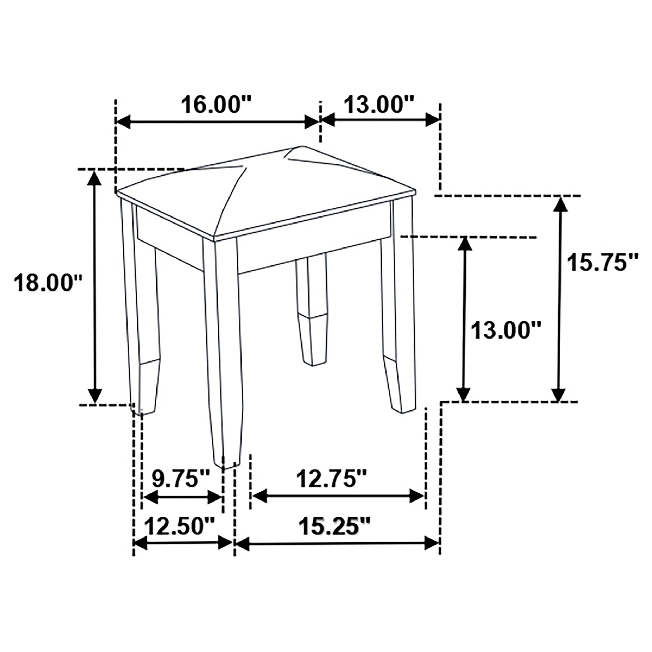Felicity Vanity Stool