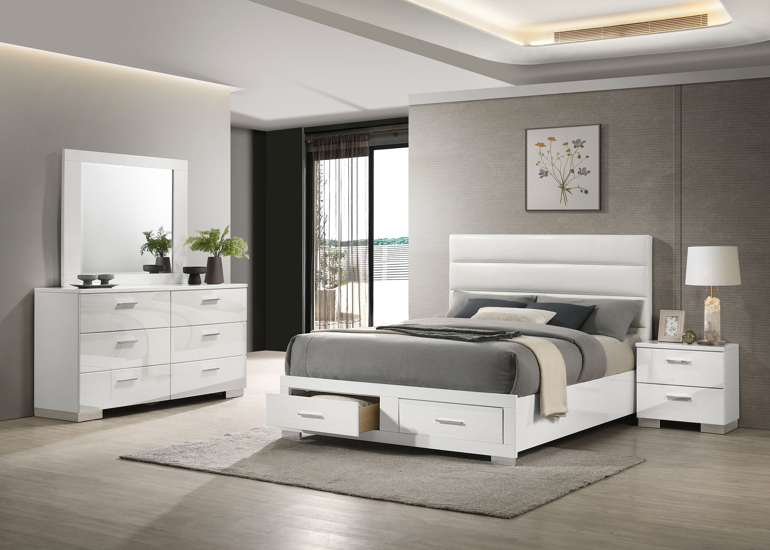 Felicity Bedroom Set (Storage Bed)