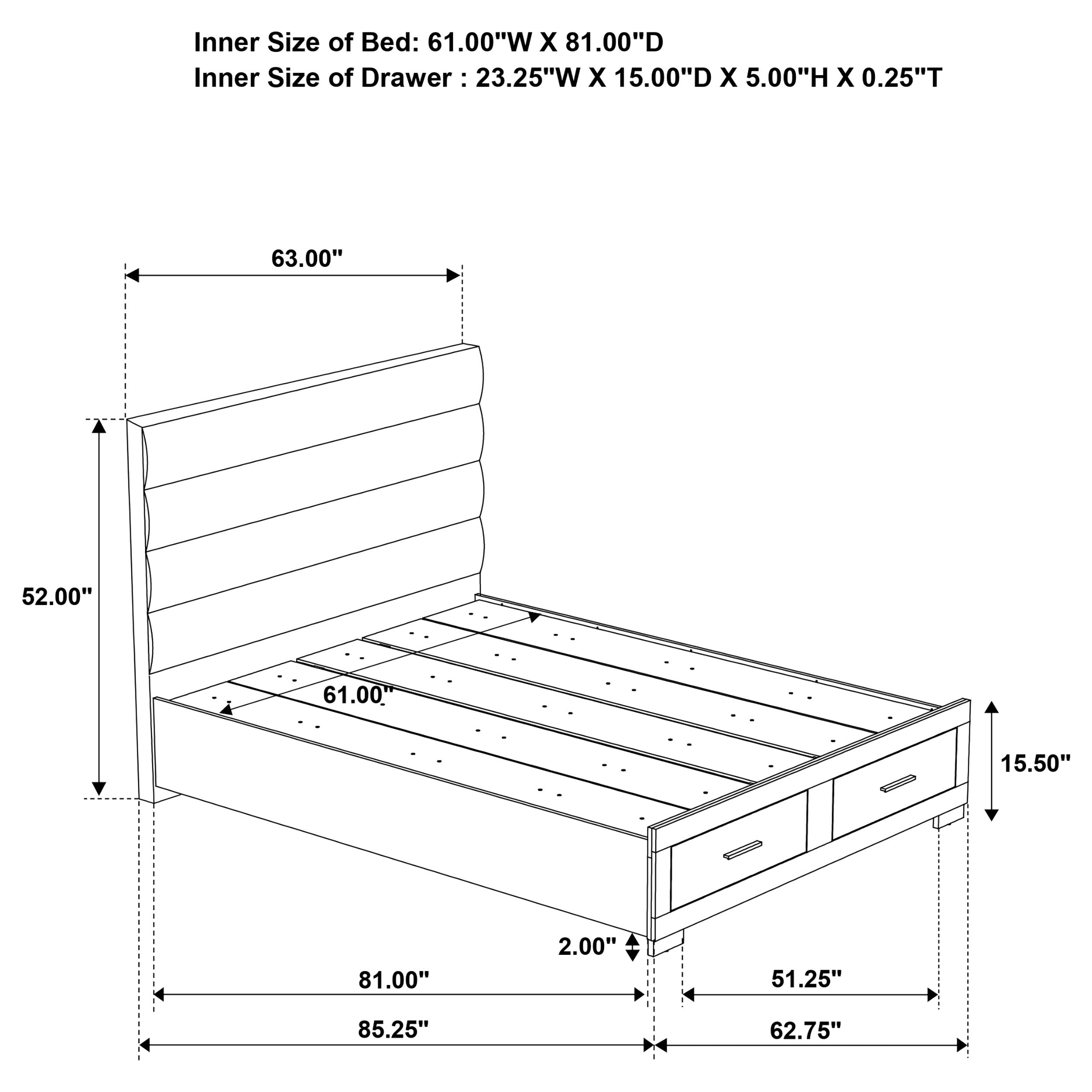Felicity Bedroom Set (Storage Bed)
