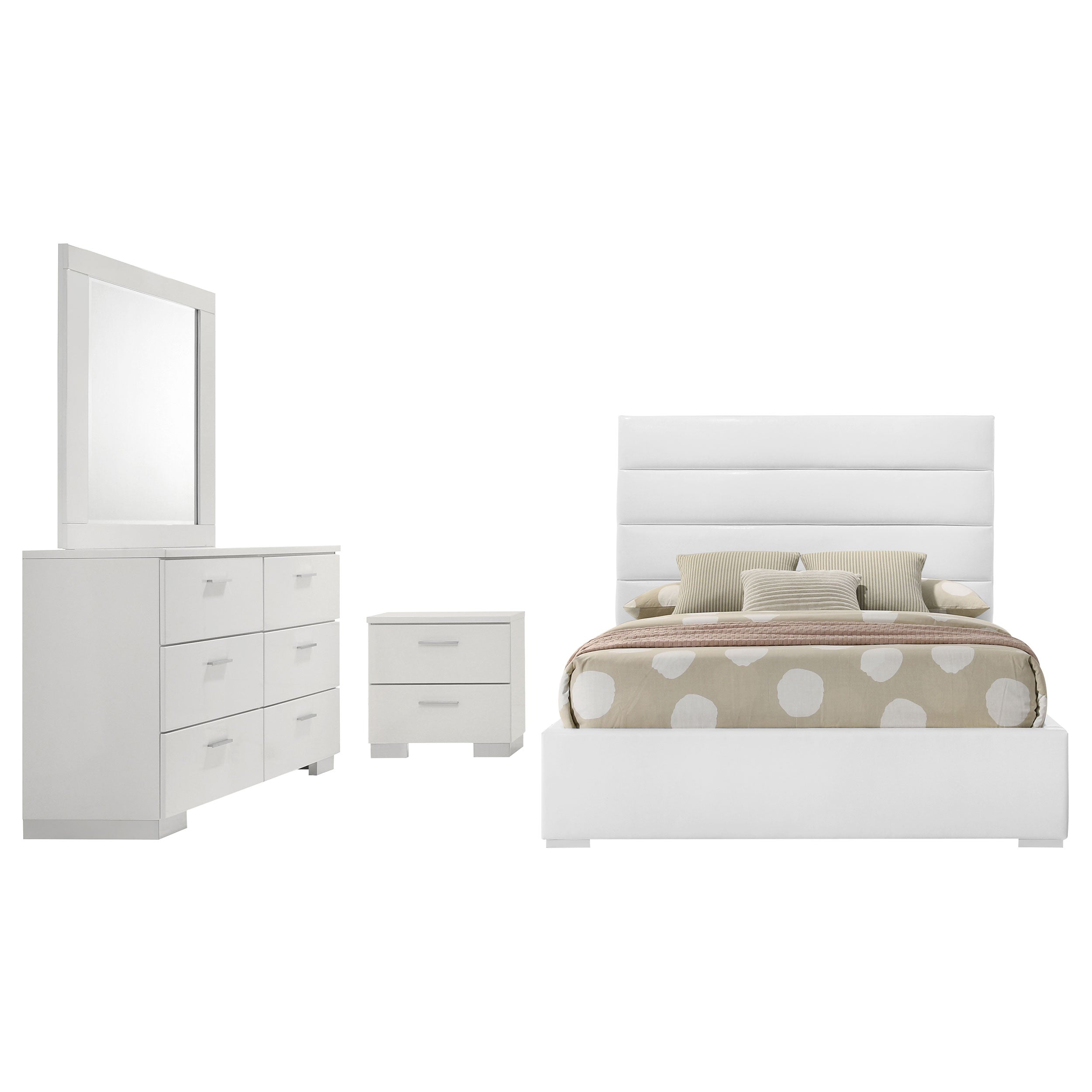 Felicity Bedroom Set (Upholstered Bed)