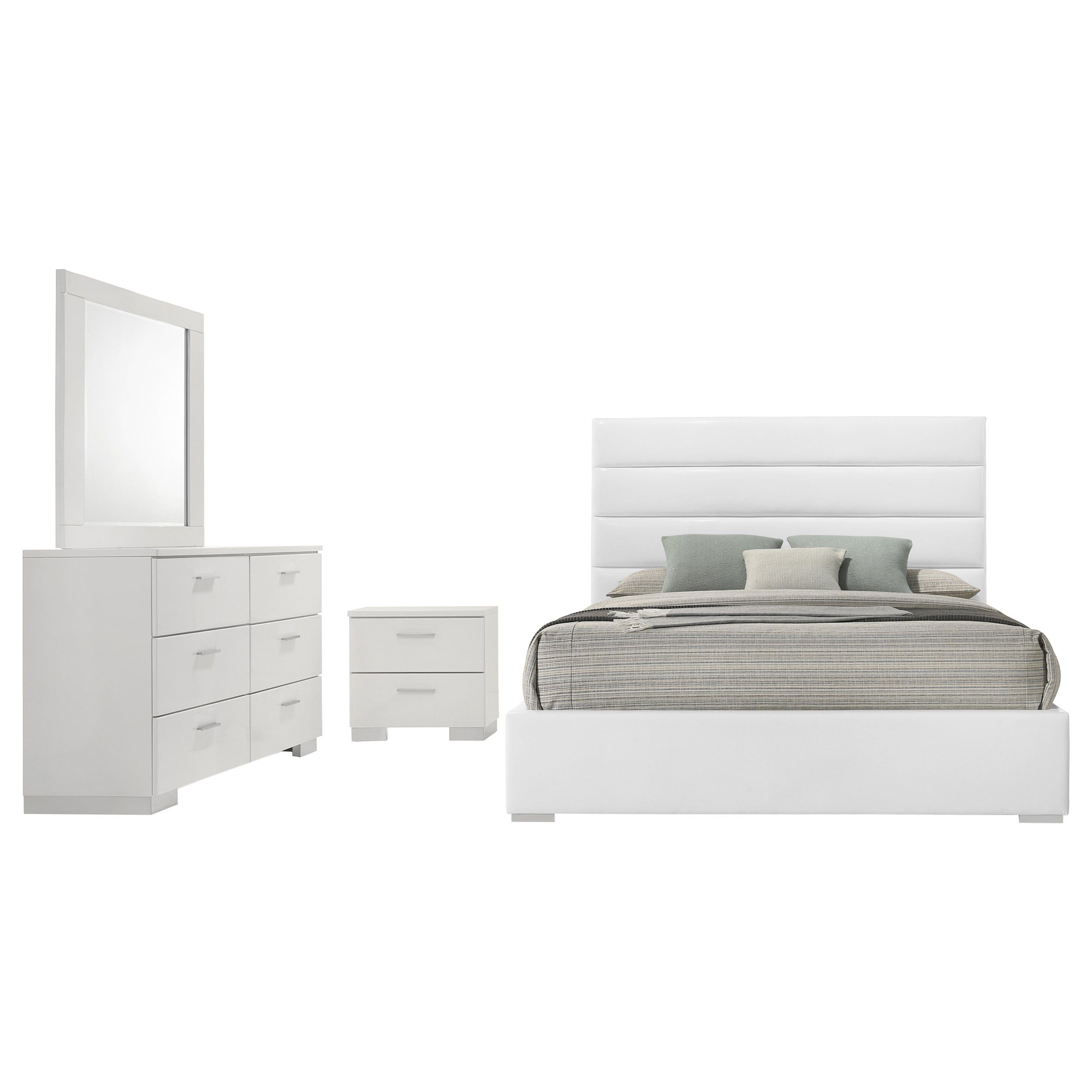 Felicity Bedroom Set (Upholstered Bed)