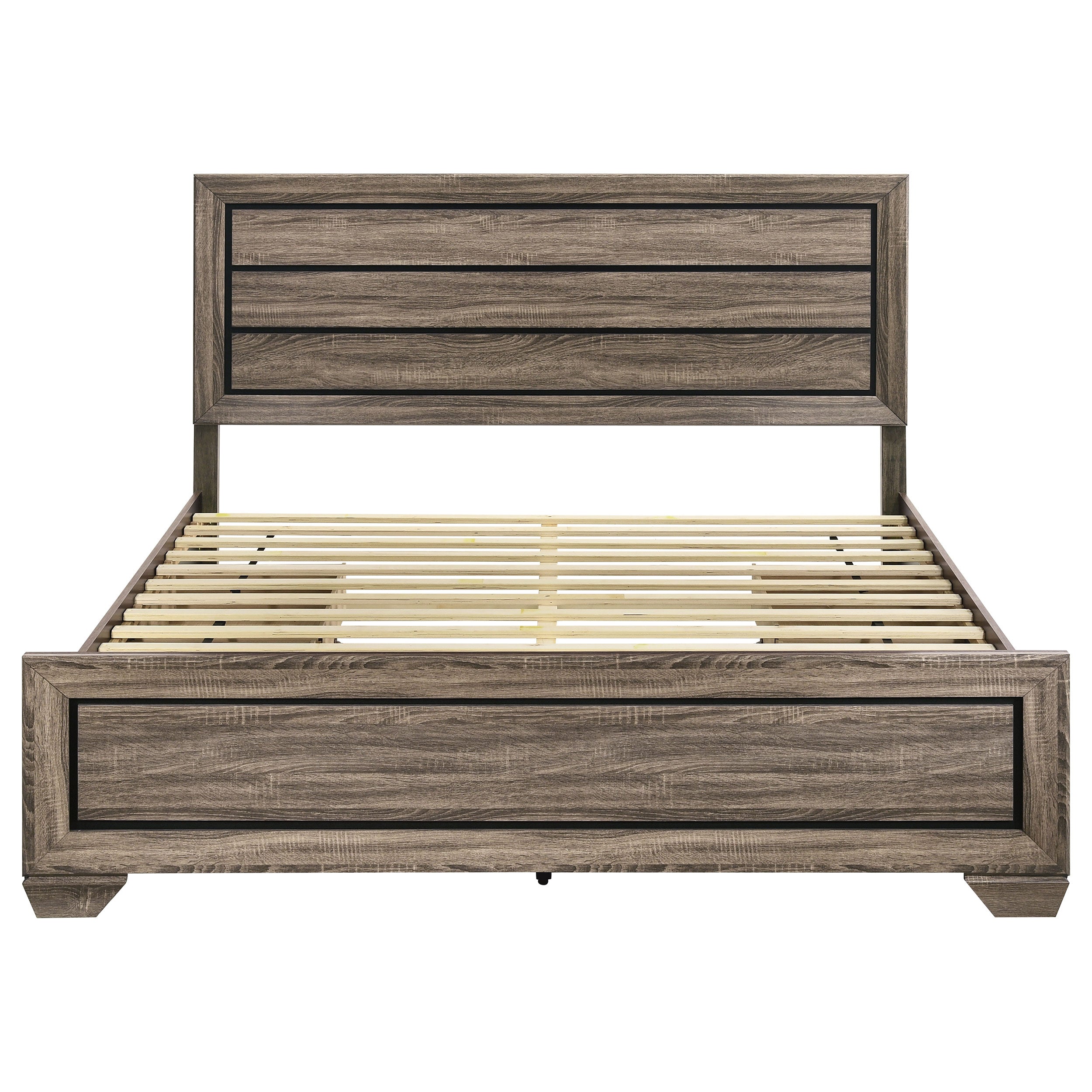 Kauffman Wood Panel Storage Bed