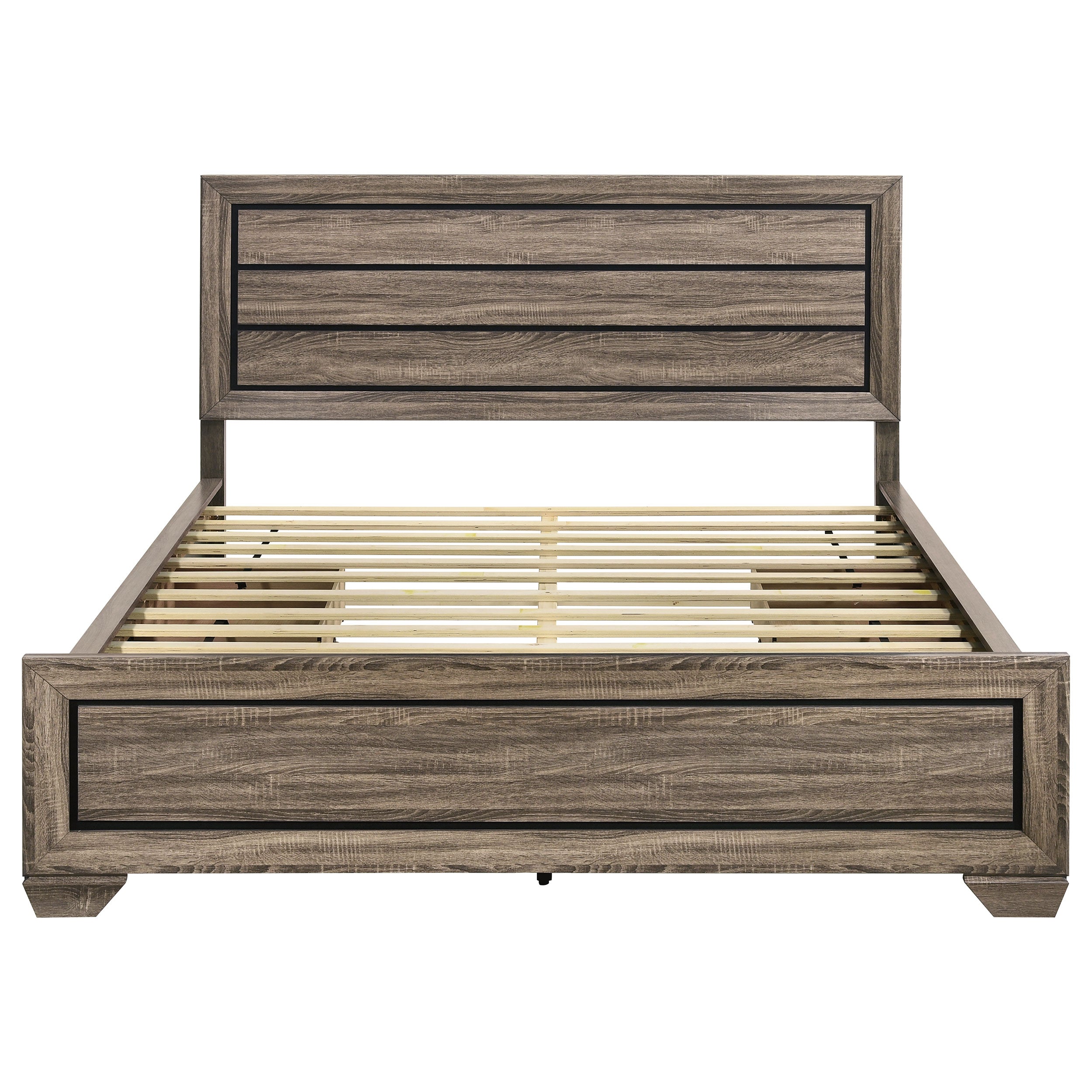 Kauffman Wood Panel Storage Bed