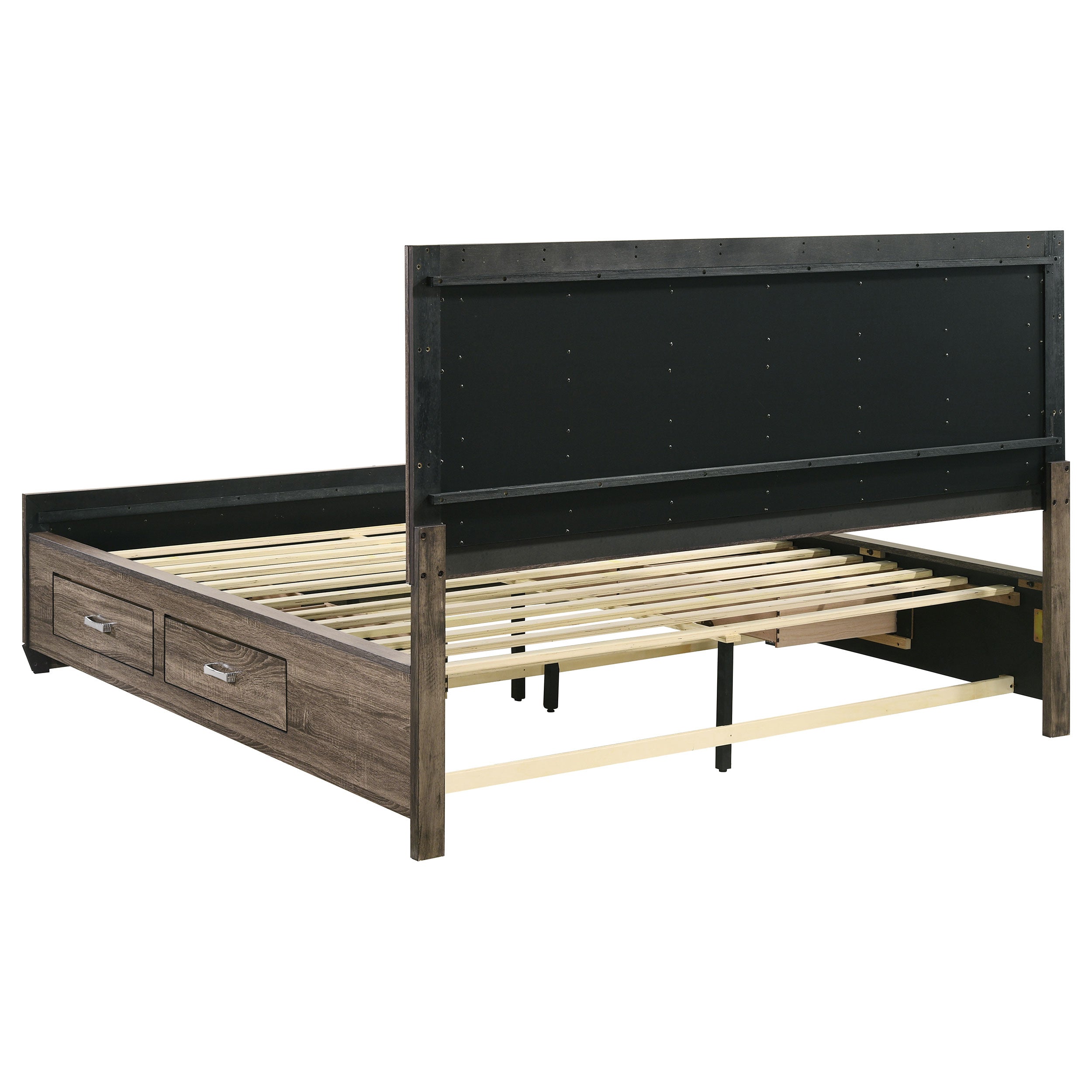 Kauffman Wood Panel Storage Bed