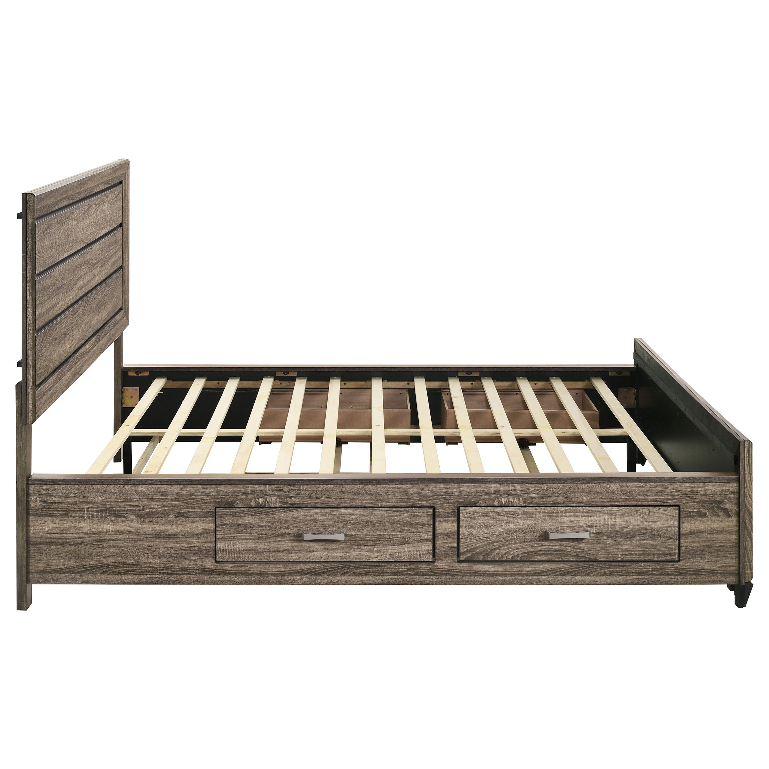 Kauffman Wood Panel Storage Bed