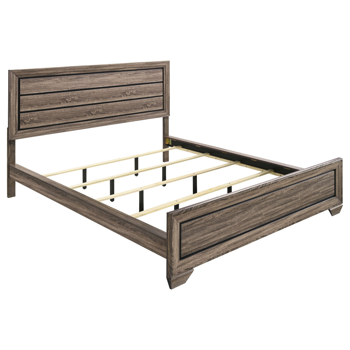 Kauffman Panel Bed California King Washed Taupe