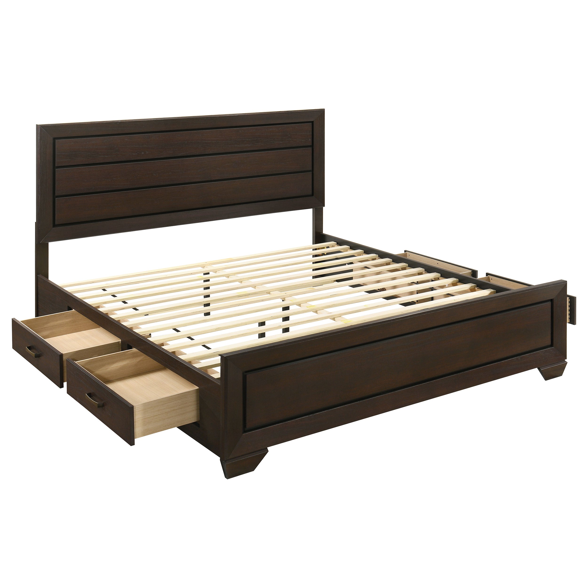 Kauffman Wood Panel Storage Bed