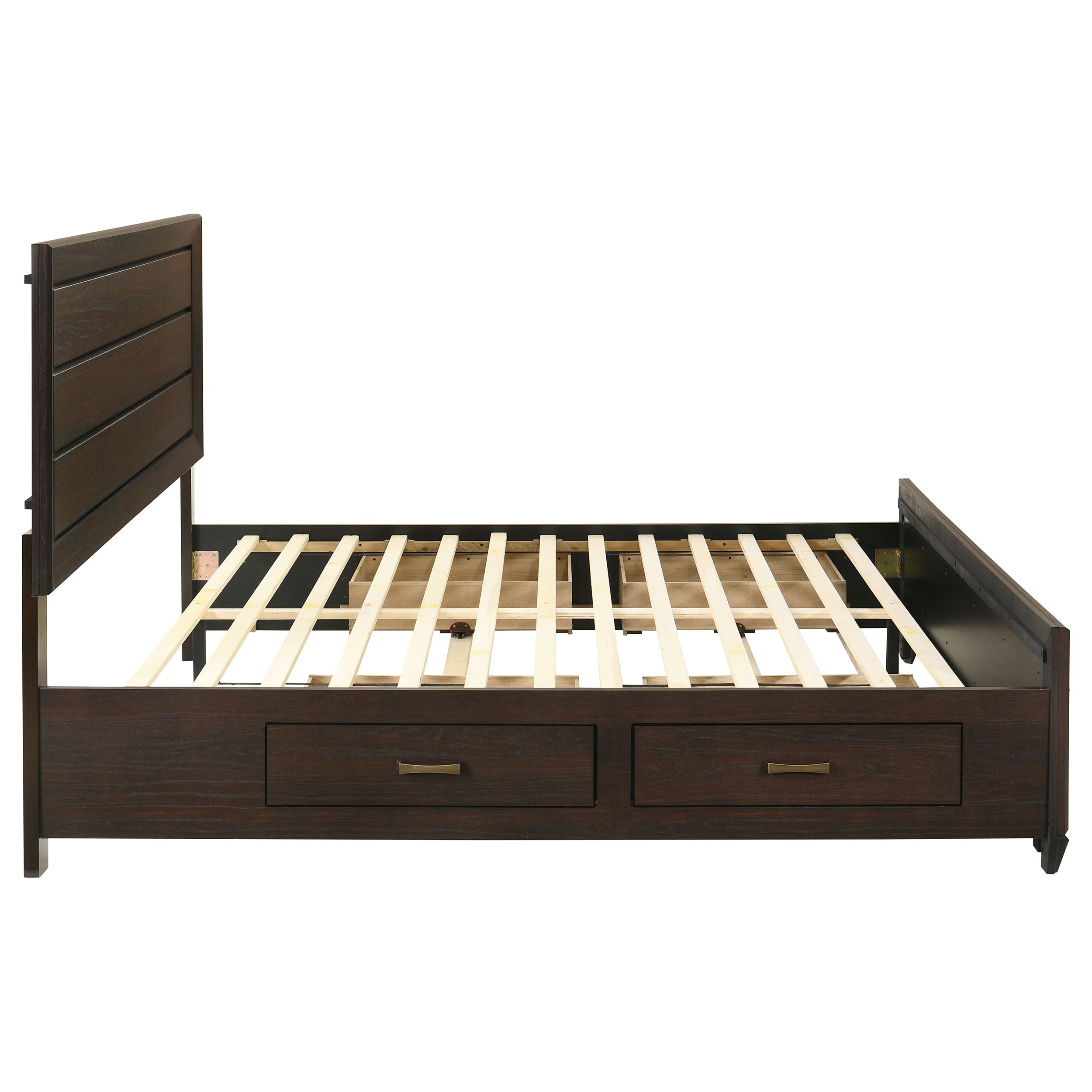 Kauffman Wood Panel Storage Bed