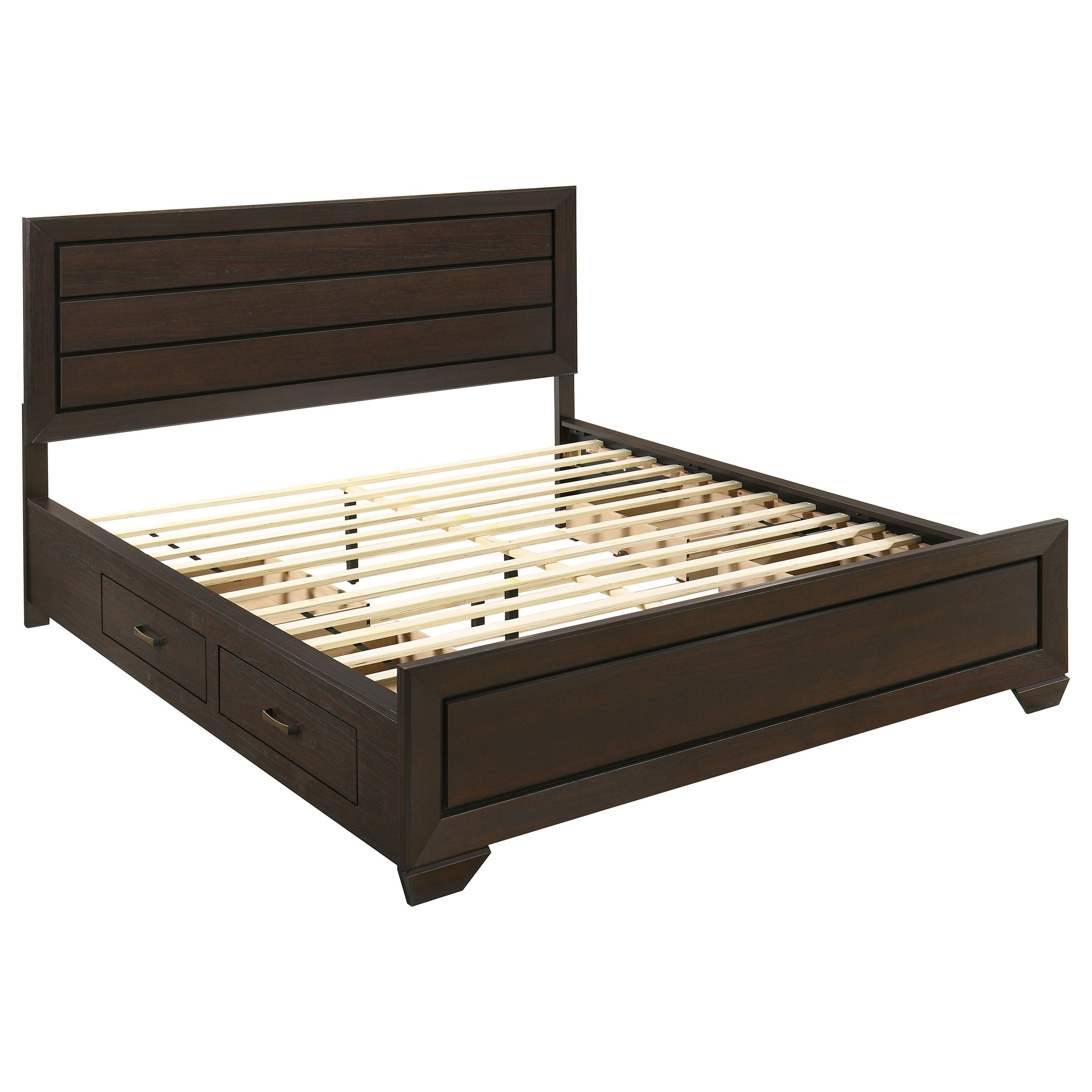 Kauffman Wood Panel Storage Bed