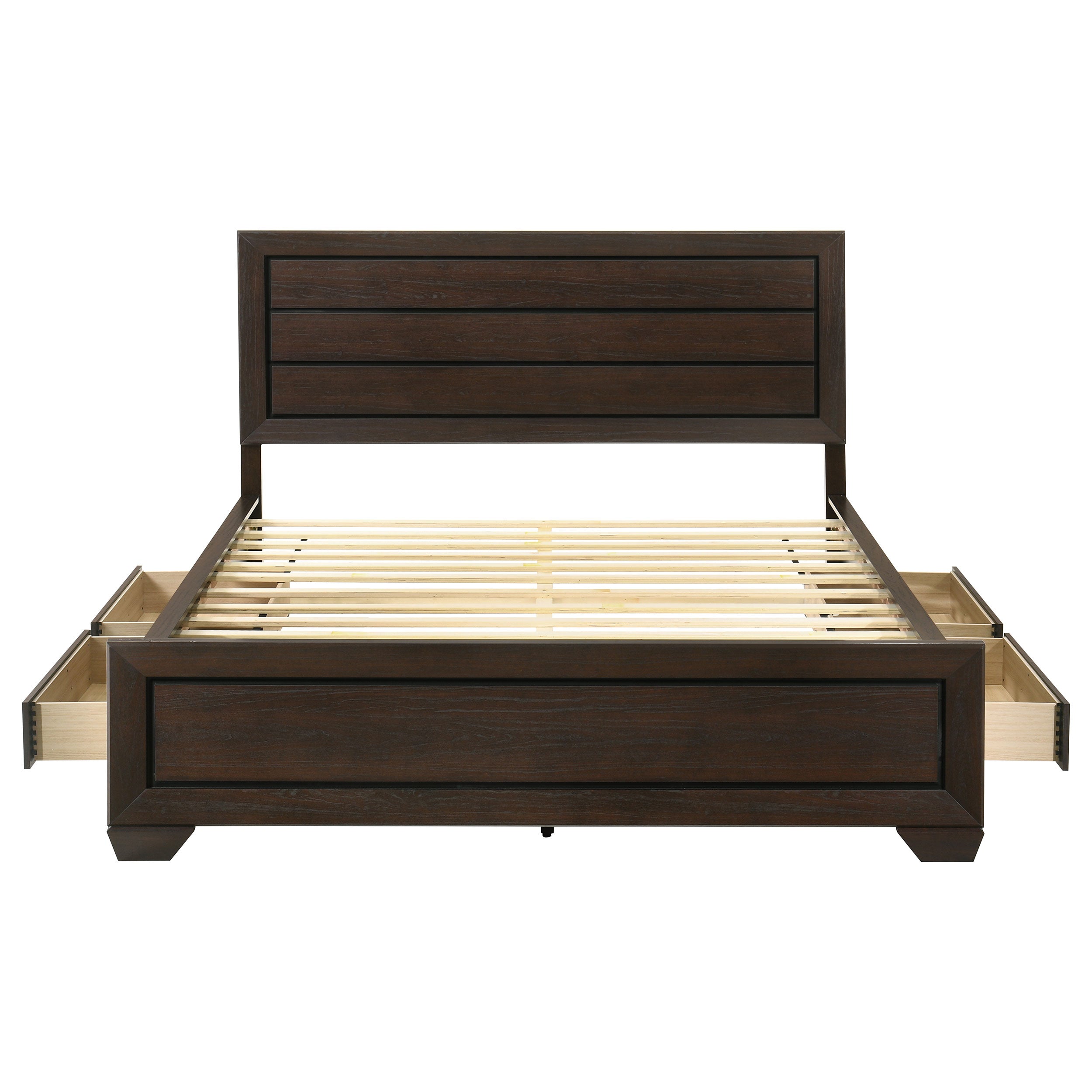 Kauffman Wood Panel Storage Bed