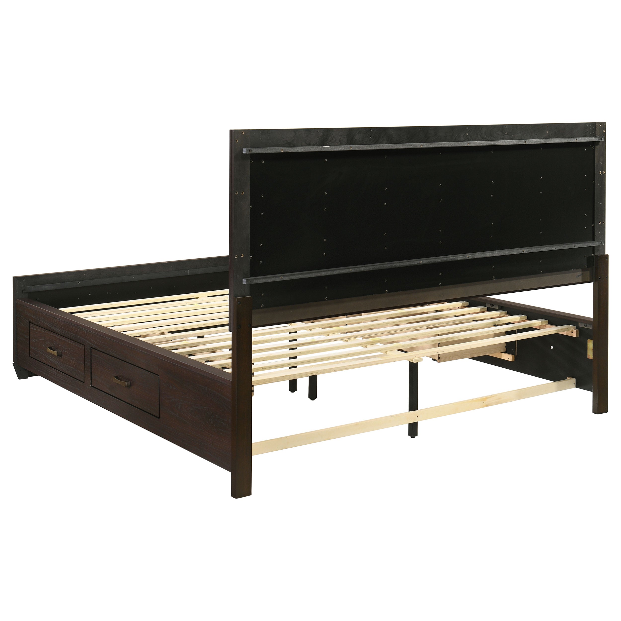 Kauffman Wood Panel Storage Bed