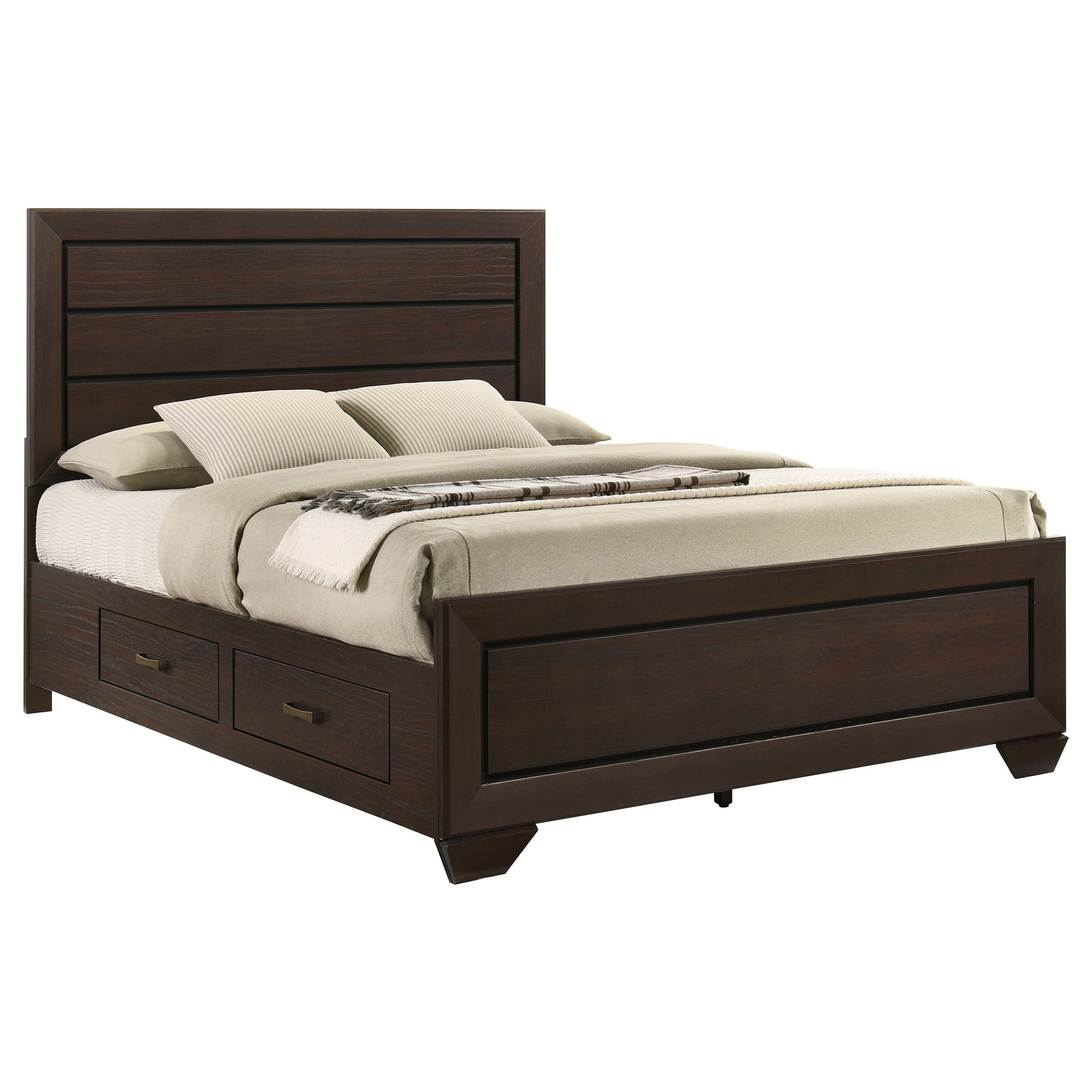 Kauffman Wood Panel Storage Bed