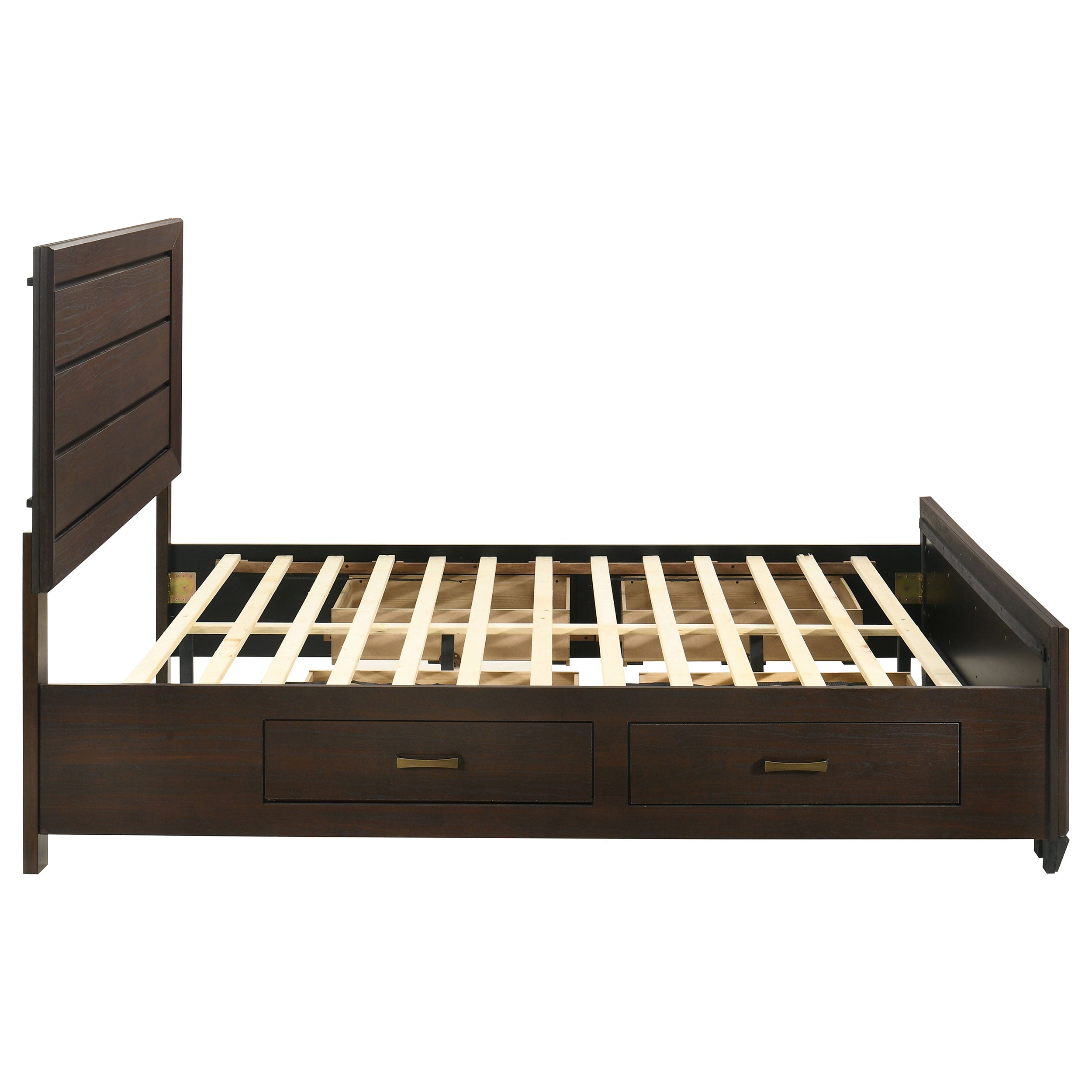 Kauffman Wood Panel Storage Bed