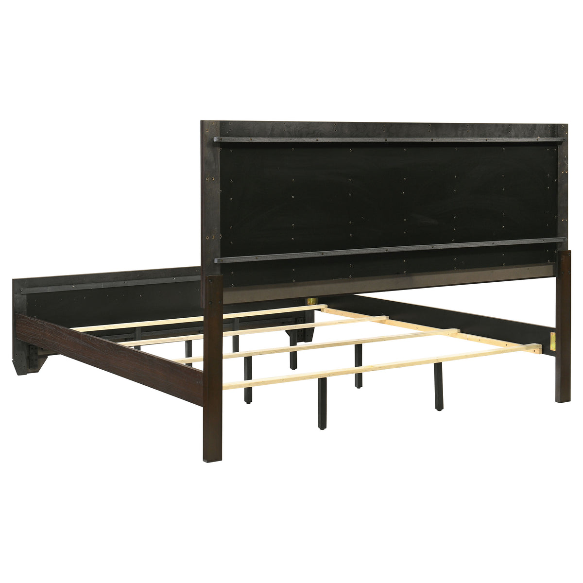 Kauffman 5-piece Eastern King Bedroom Set with Panel Bed Dark Cocoa