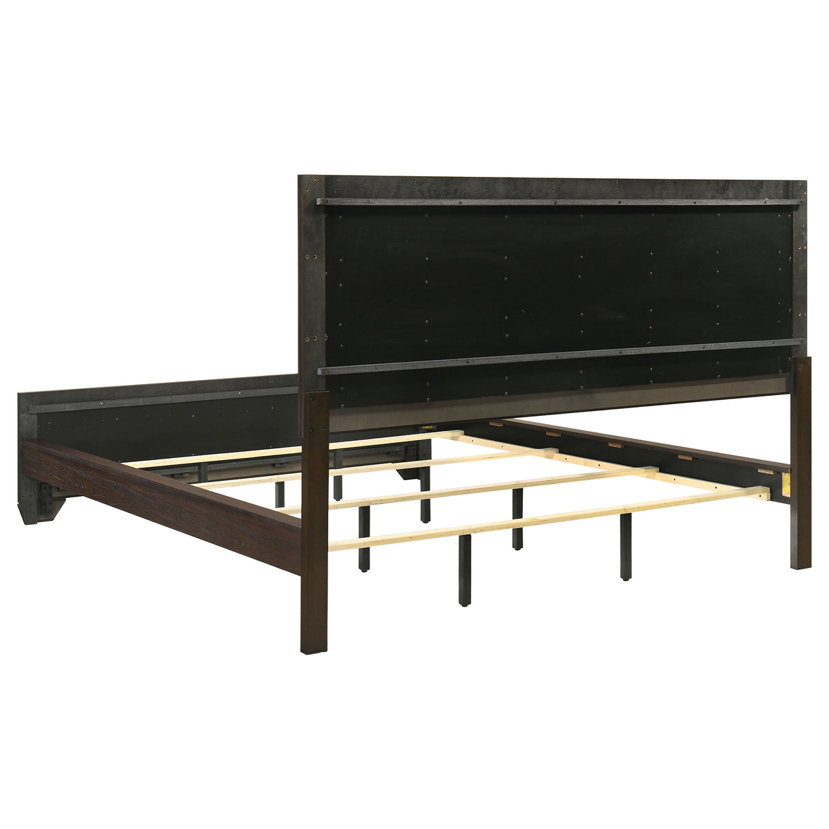 Kauffman 5-piece California King Bedroom Set with Panel Bed Dark Cocoa