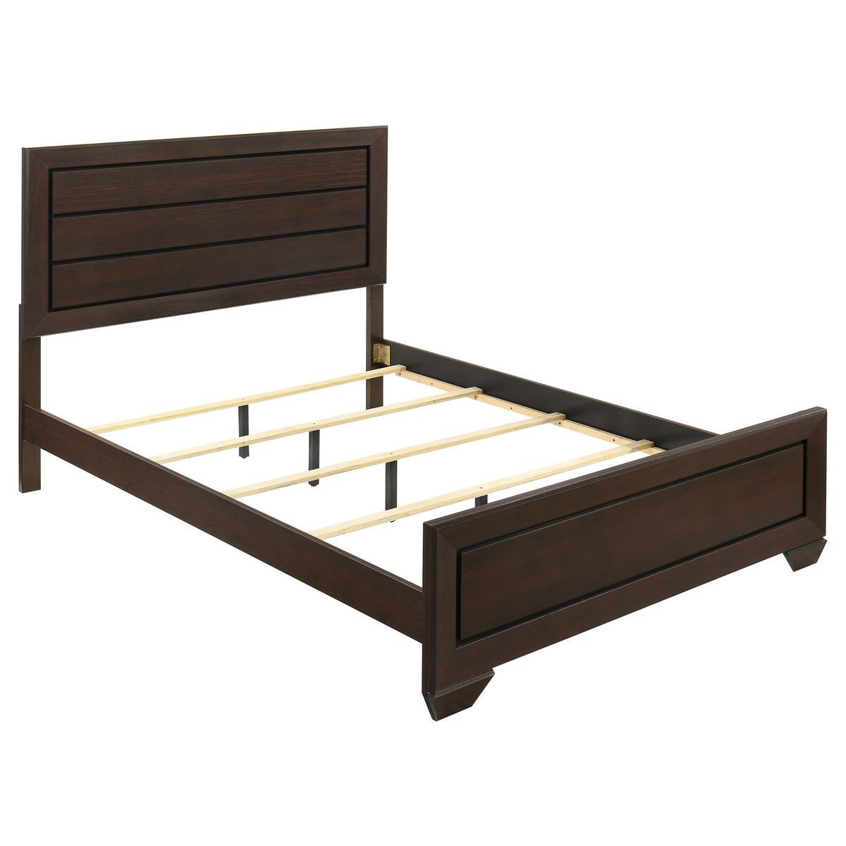 Kauffman Panel Bed Queen Dark Cocoa