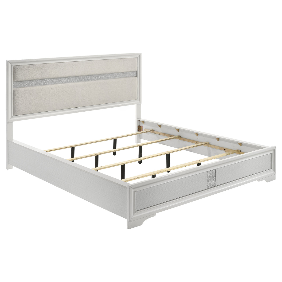 Miranda 4-piece California King Bedroom Set with Panel Bed White