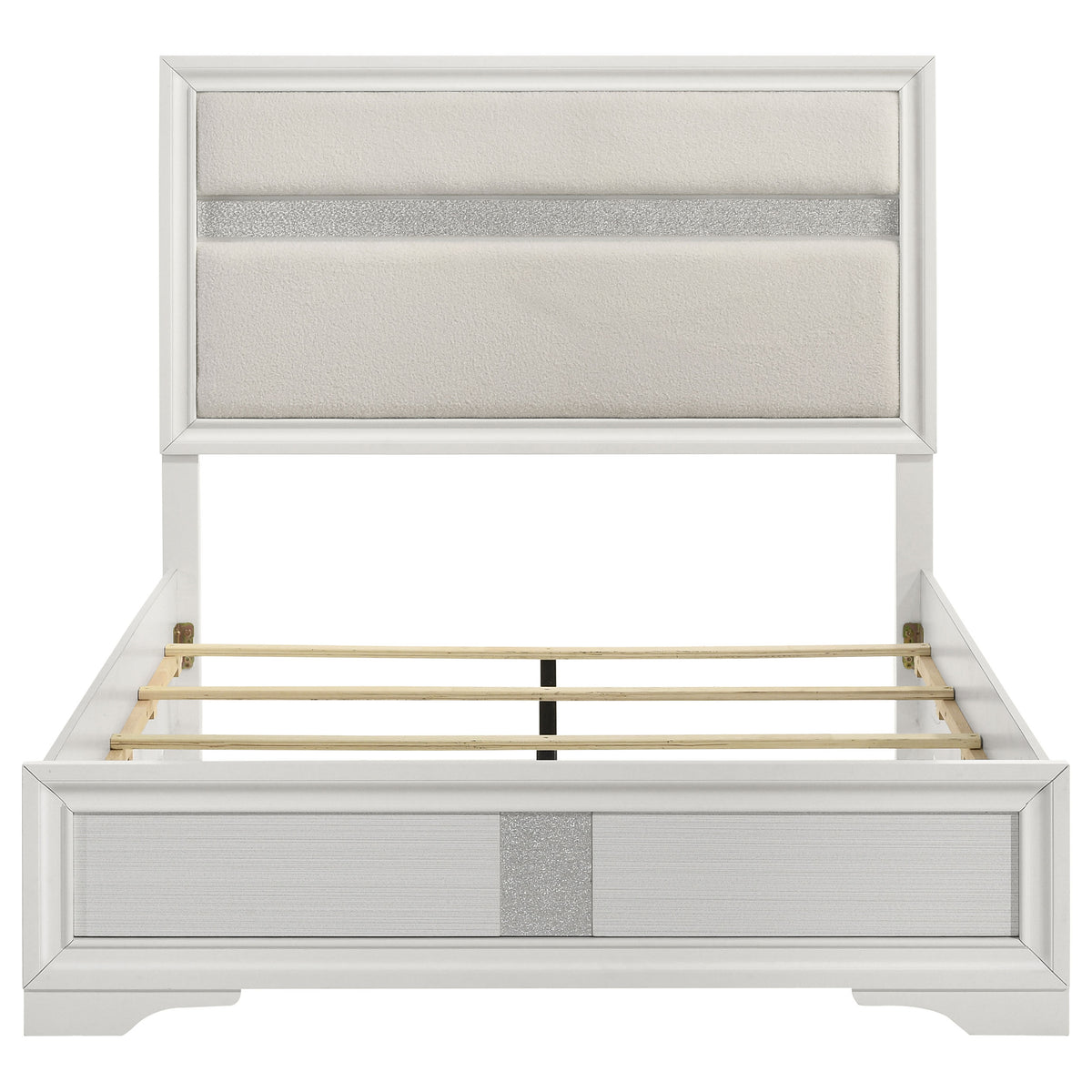 Miranda Panel Bed Queen White