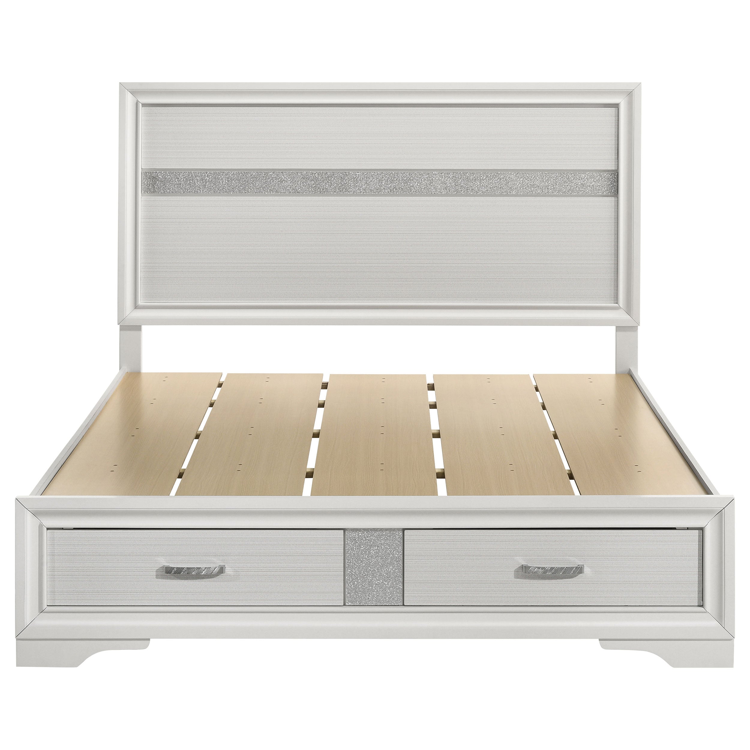 Miranda Wood Panel Storage Bed