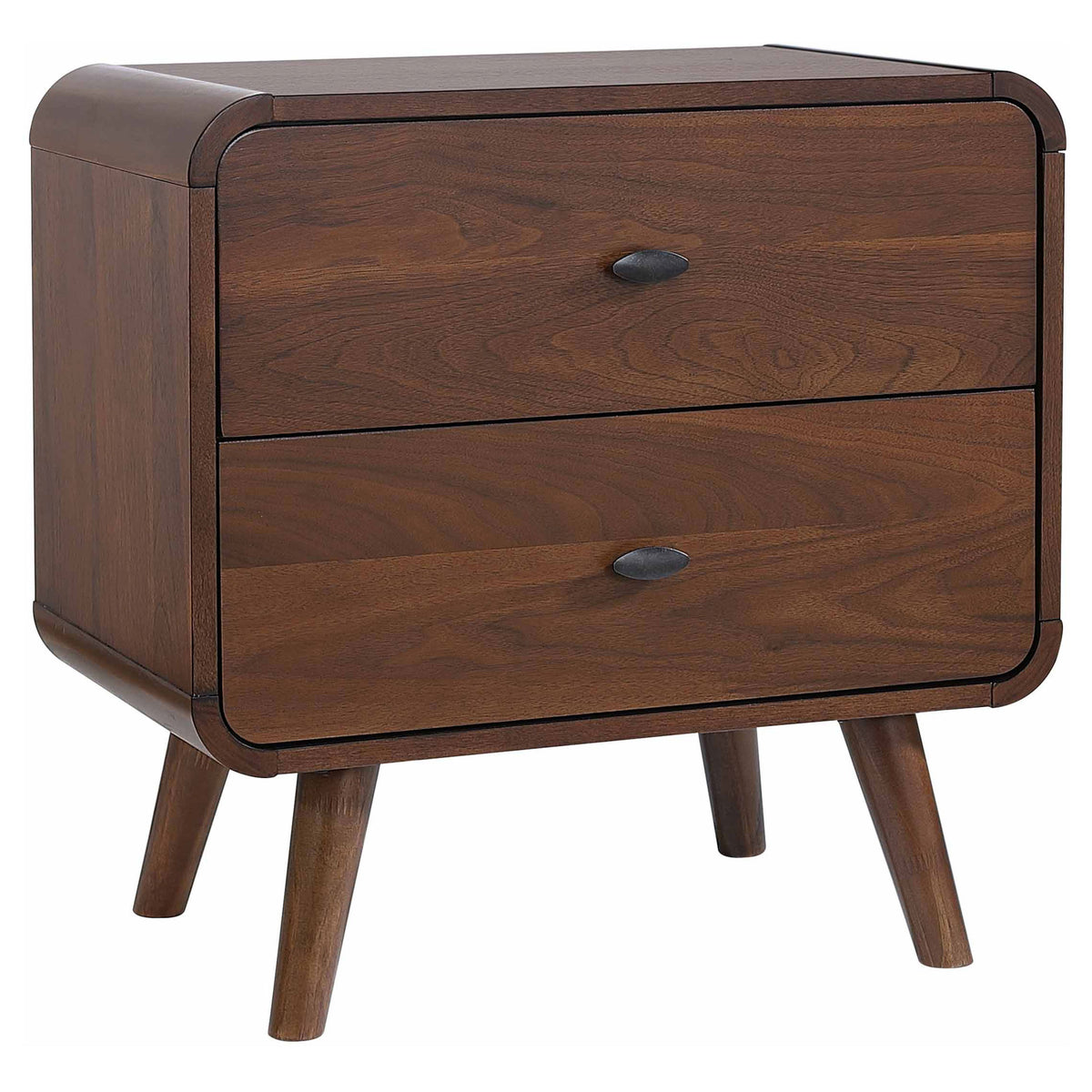 Robyn 5-piece Full Mid-Century Modern Bedroom Set Dark Walnut