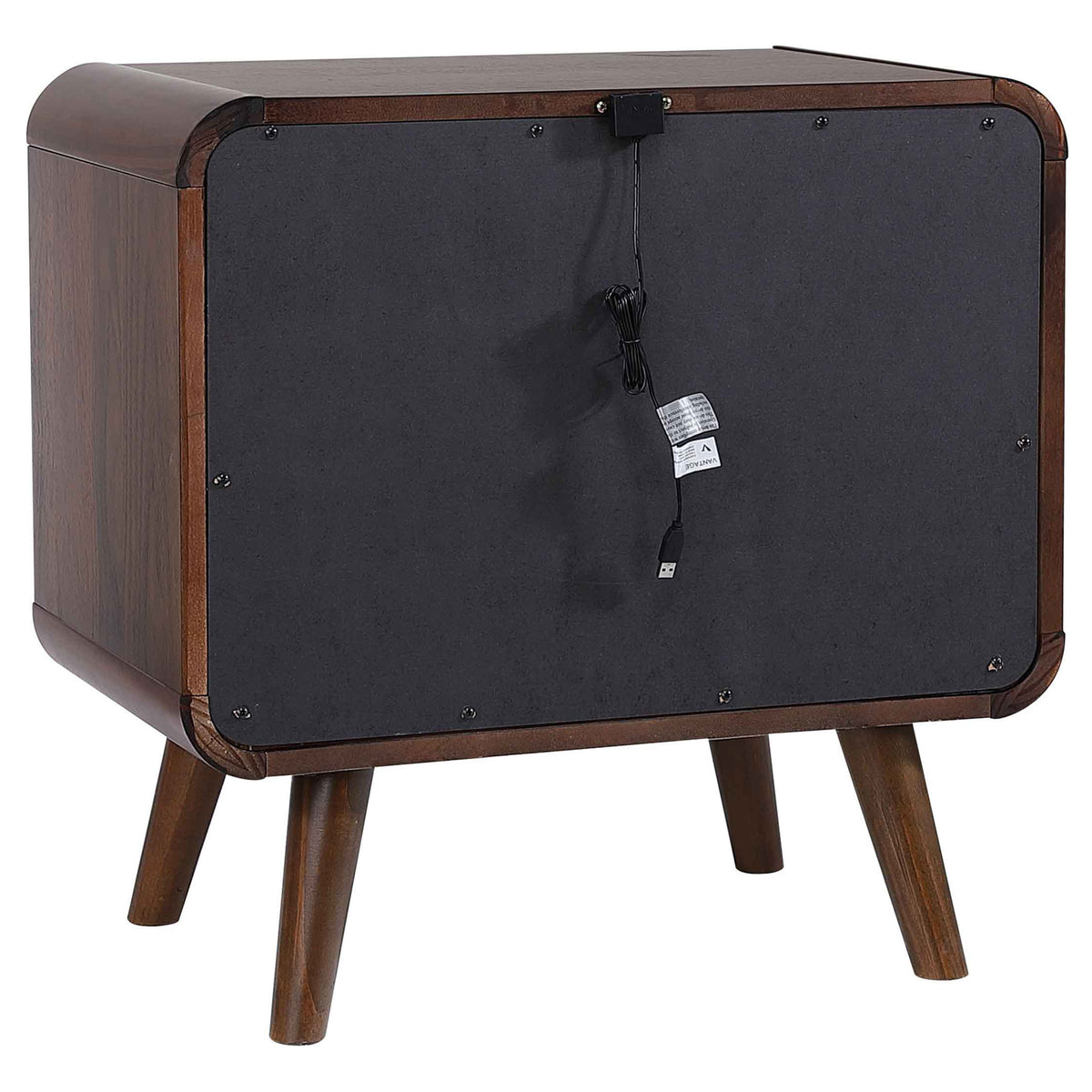 Robyn 5-piece Full Mid-Century Modern Bedroom Set Dark Walnut