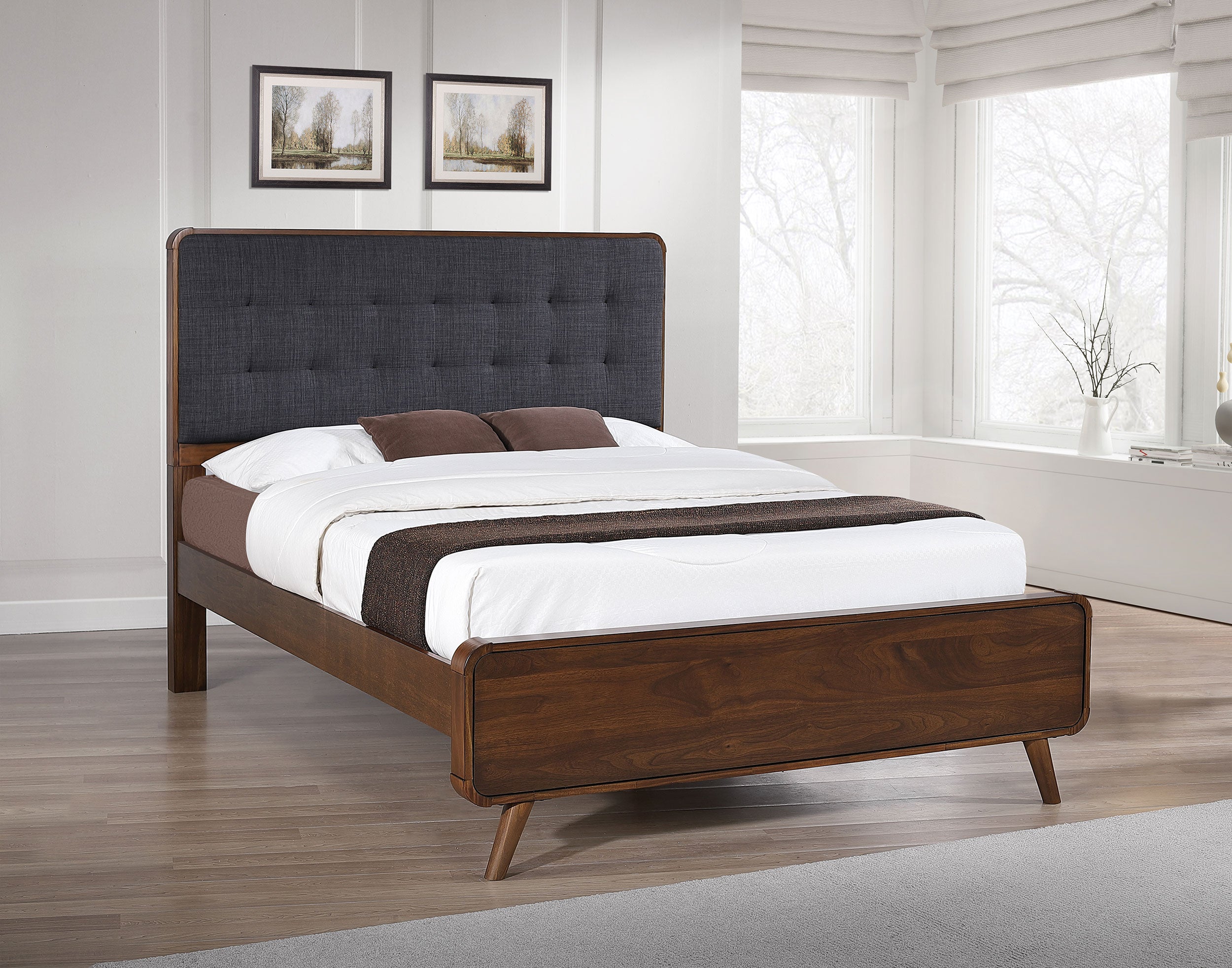 Robyn Wood Panel Bed