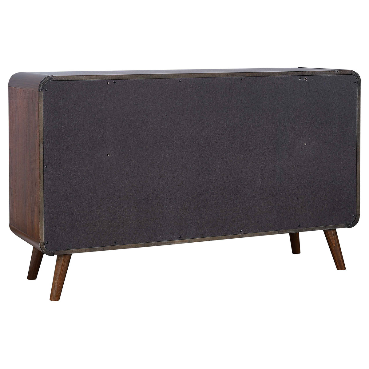 Robyn 4-piece Eastern King Mid-Century Modern Bedroom Set Dark Walnut