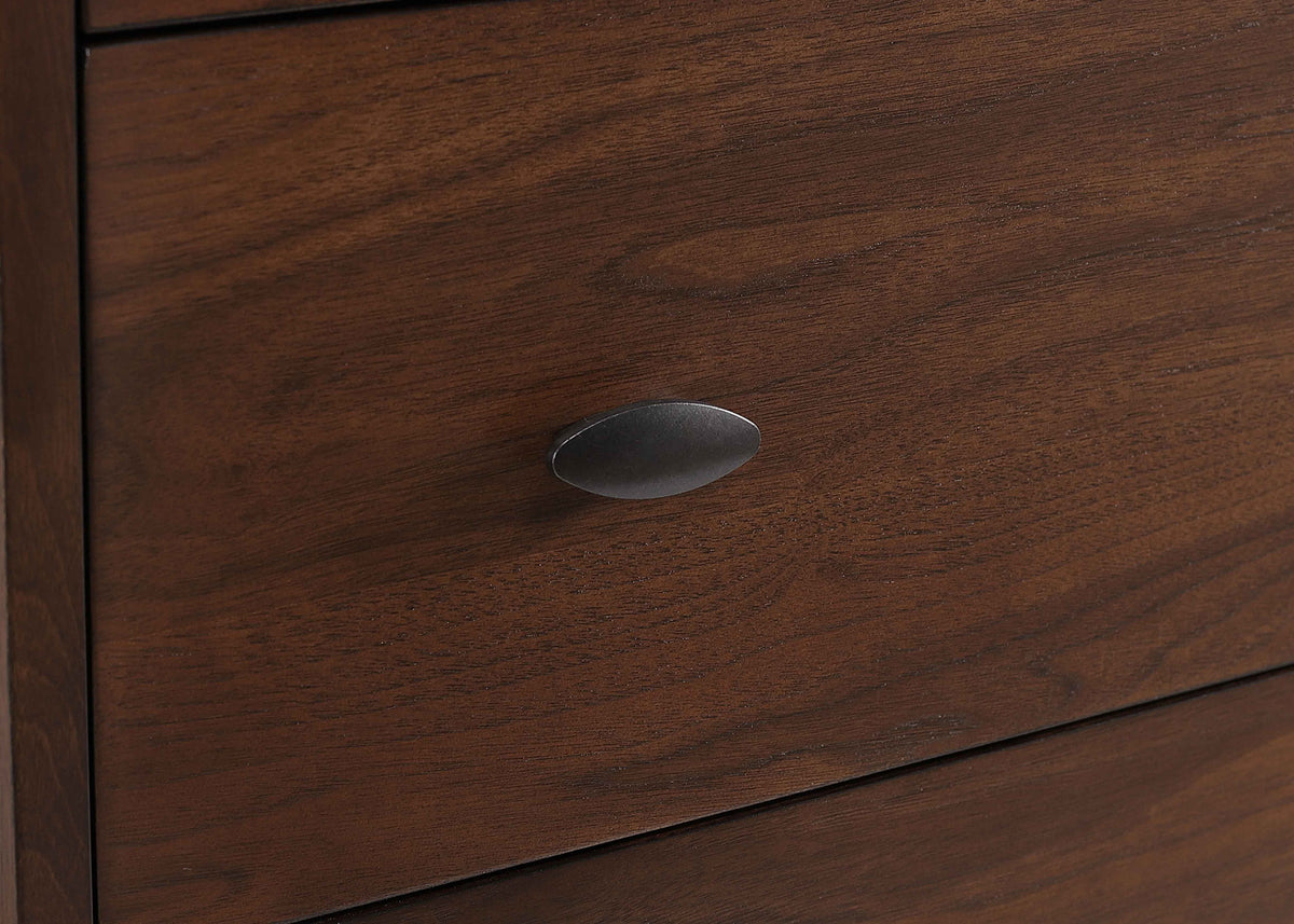 Robyn 4-piece Eastern King Mid-Century Modern Bedroom Set Dark Walnut