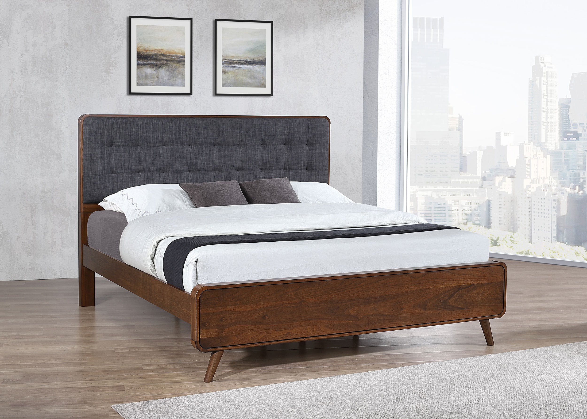Robyn Wood Panel Bed
