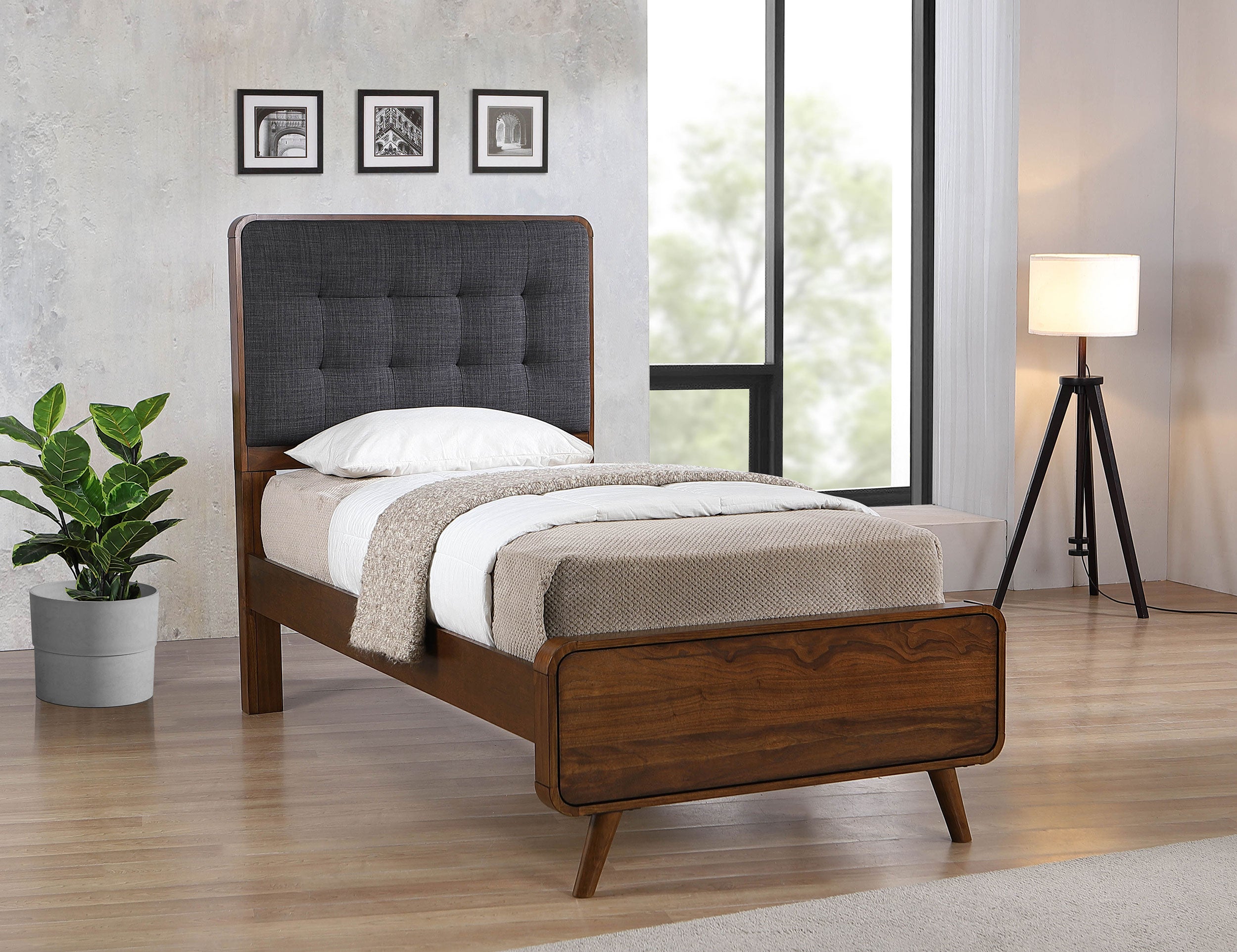 Robyn Wood Panel Bed