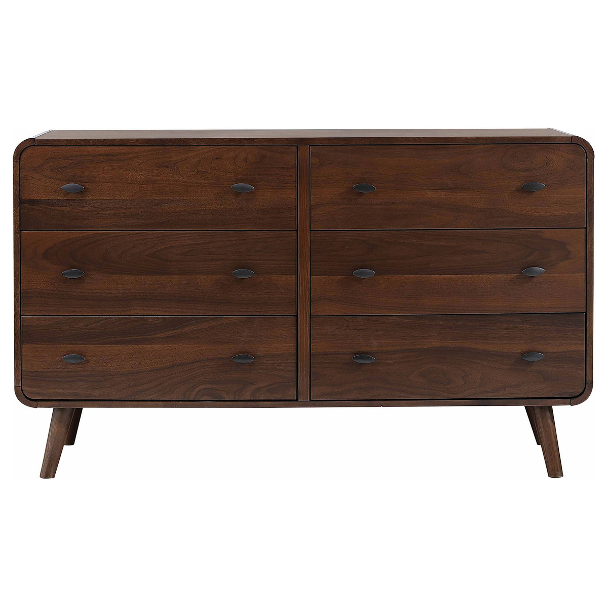 Robyn 6-drawer Dresser Dark Walnut